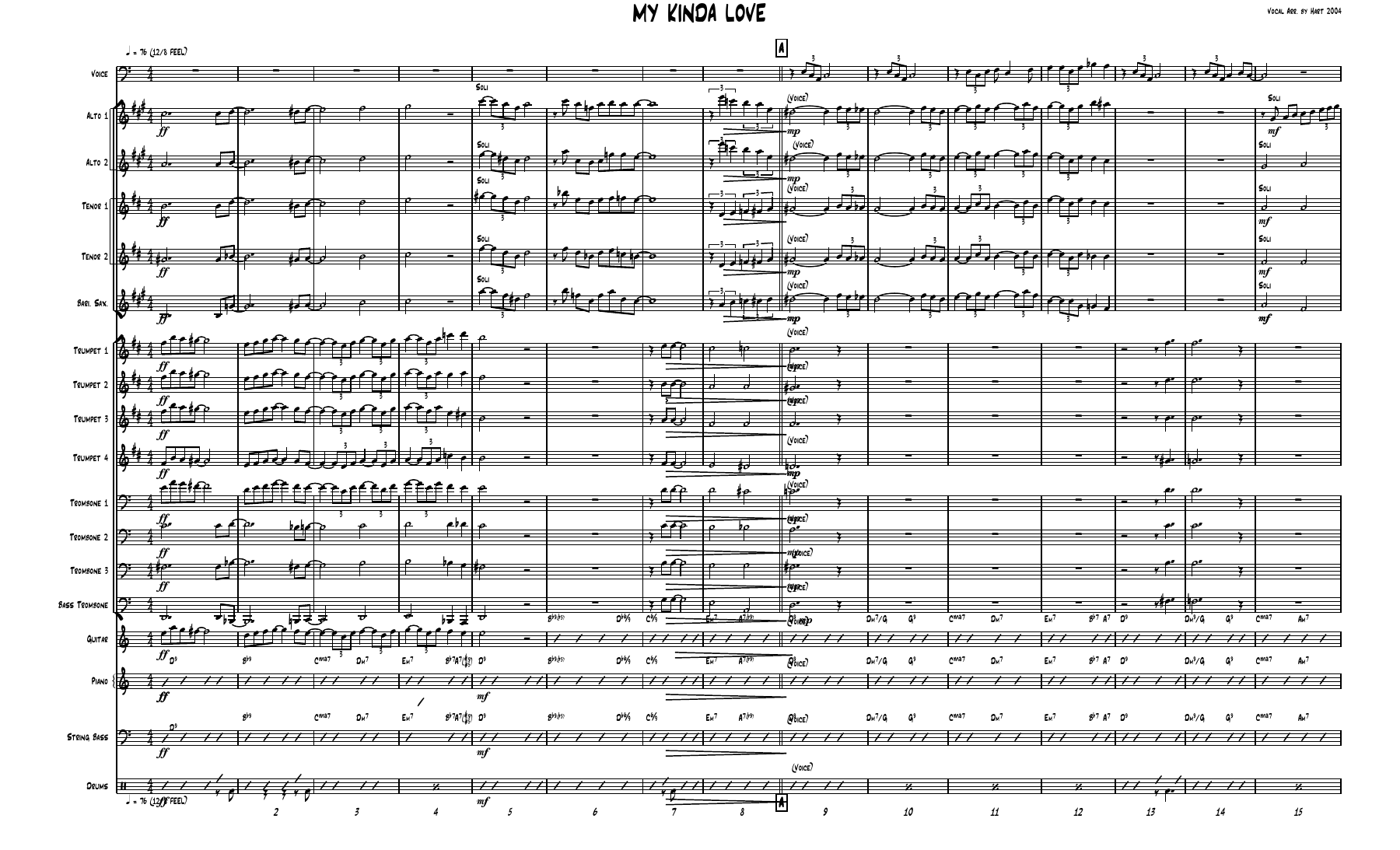 My Kinda Love COND. — sheet music cover (first page)