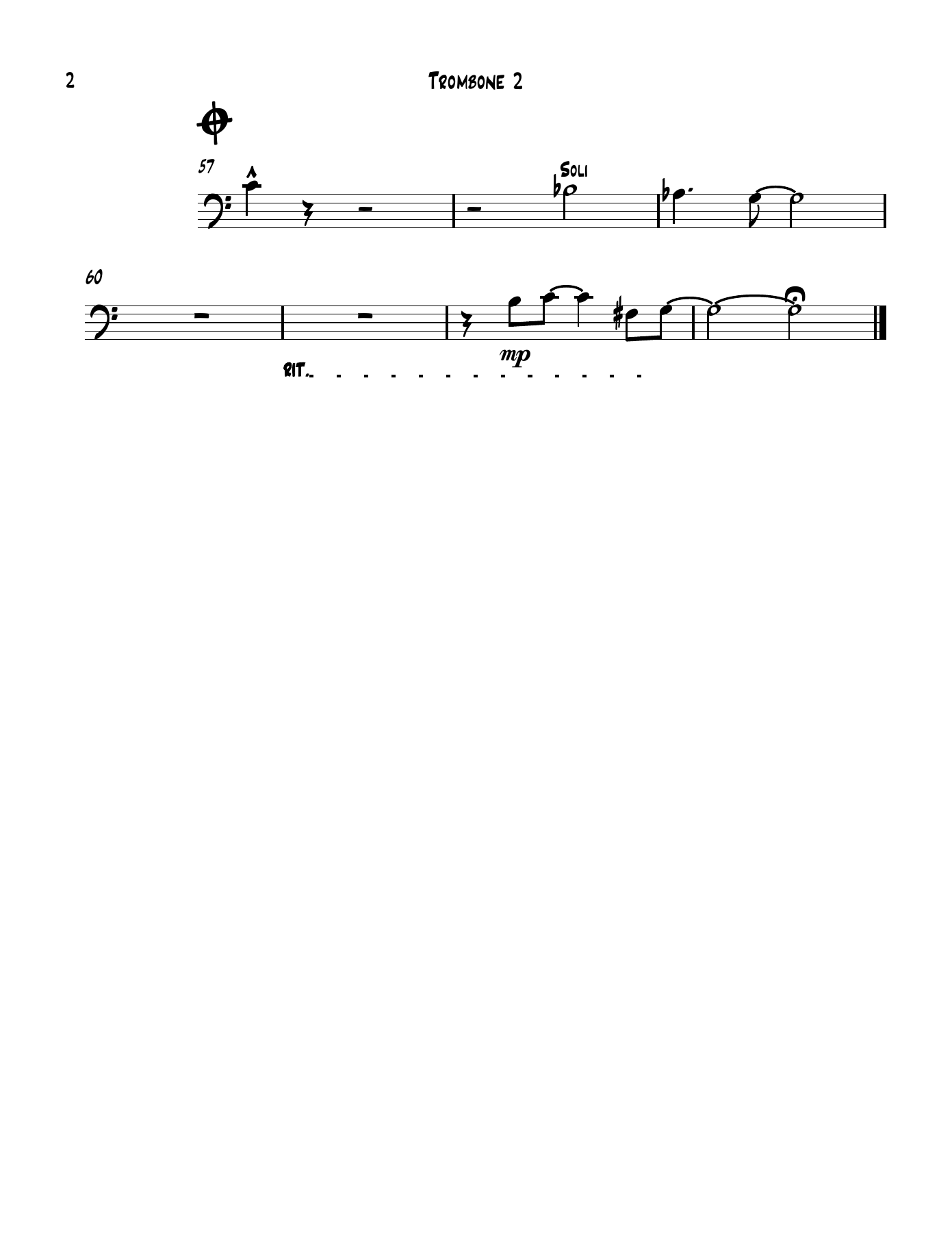 12 Trombone 2. — page 2