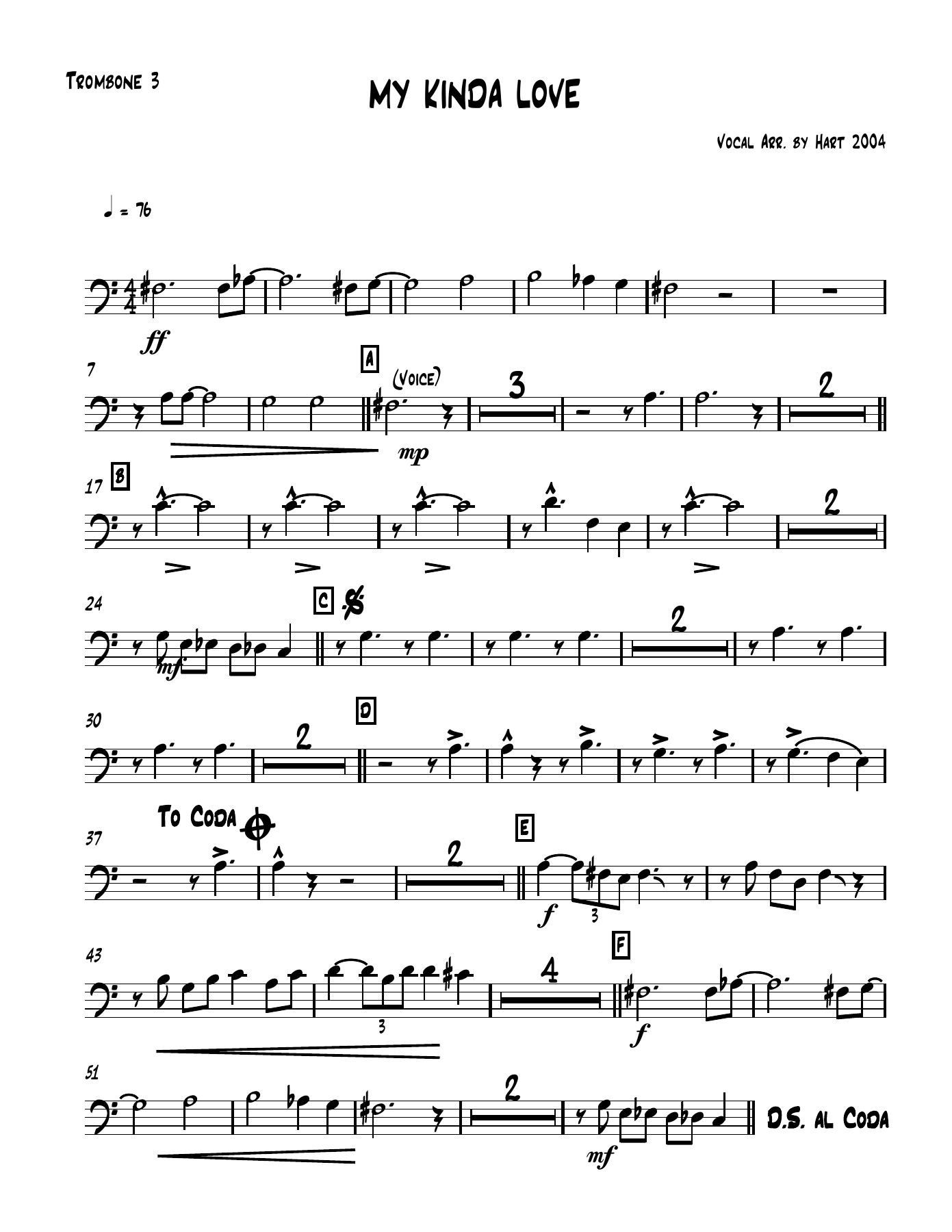 13 Trombone 3. — sheet music cover (first page)