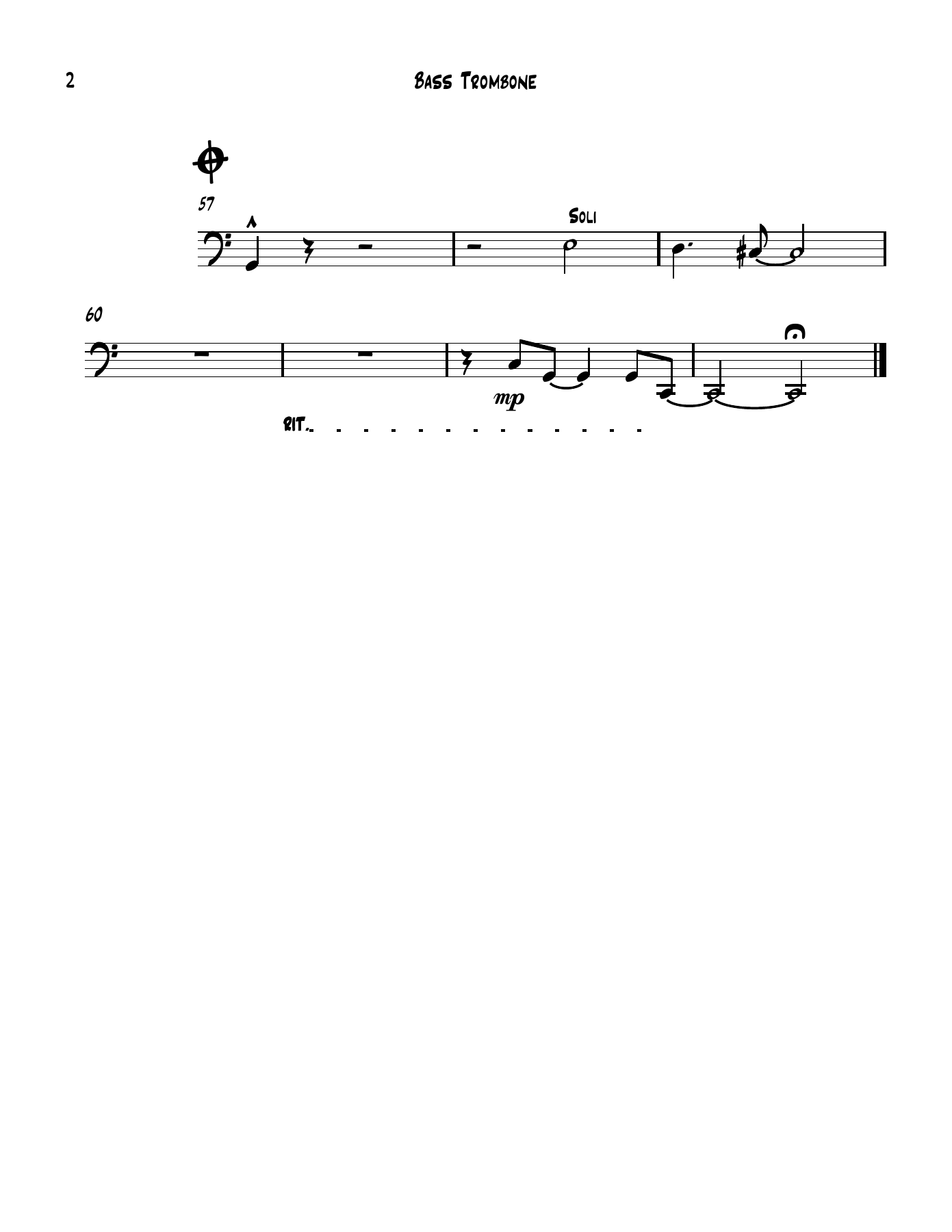 14 Bass Trombone. — page 2