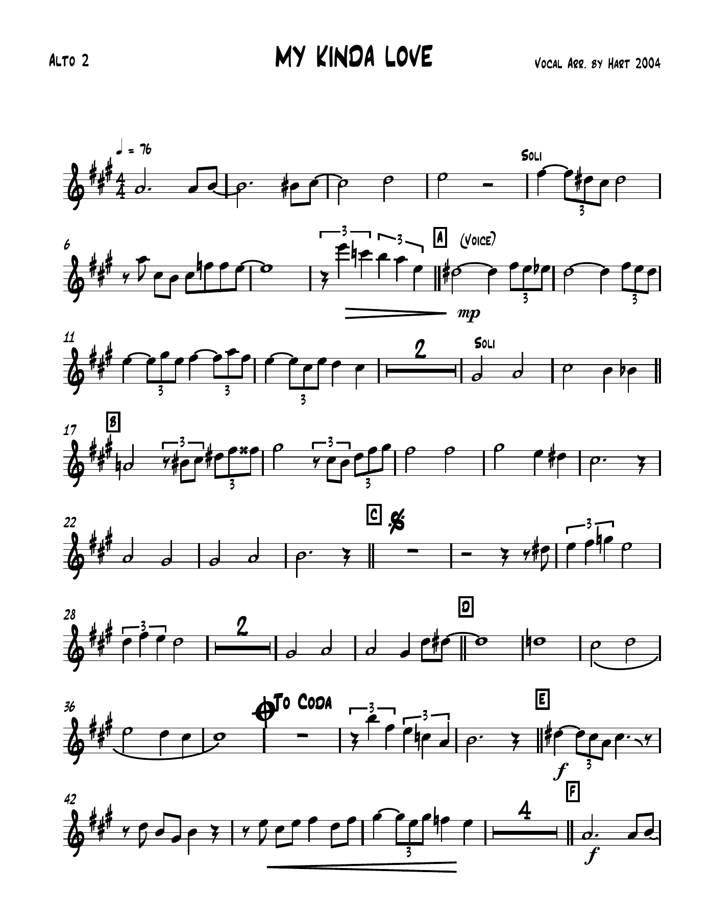 03 Alto 2. — sheet music cover (first page)