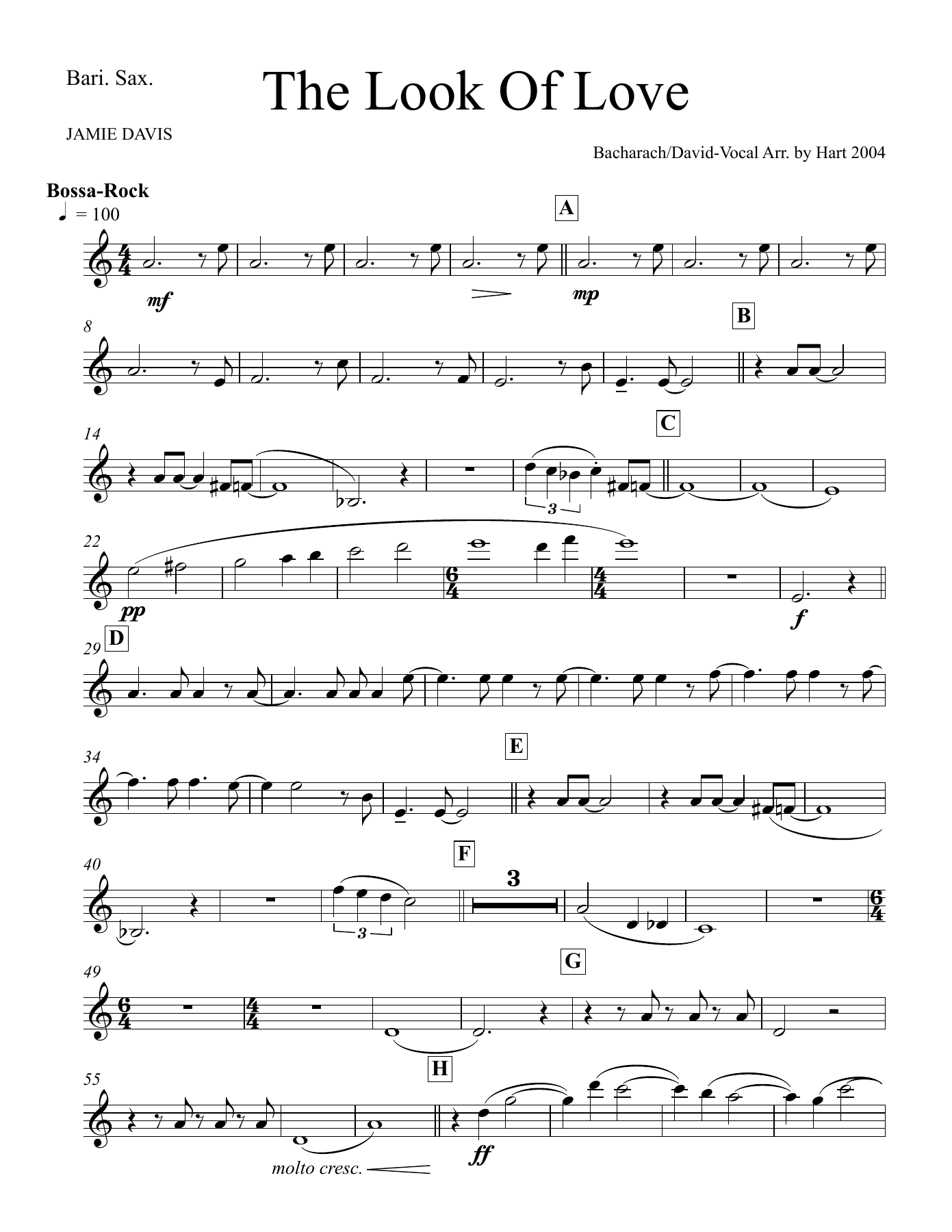 05 Bari. Sax — sheet music cover (first page)