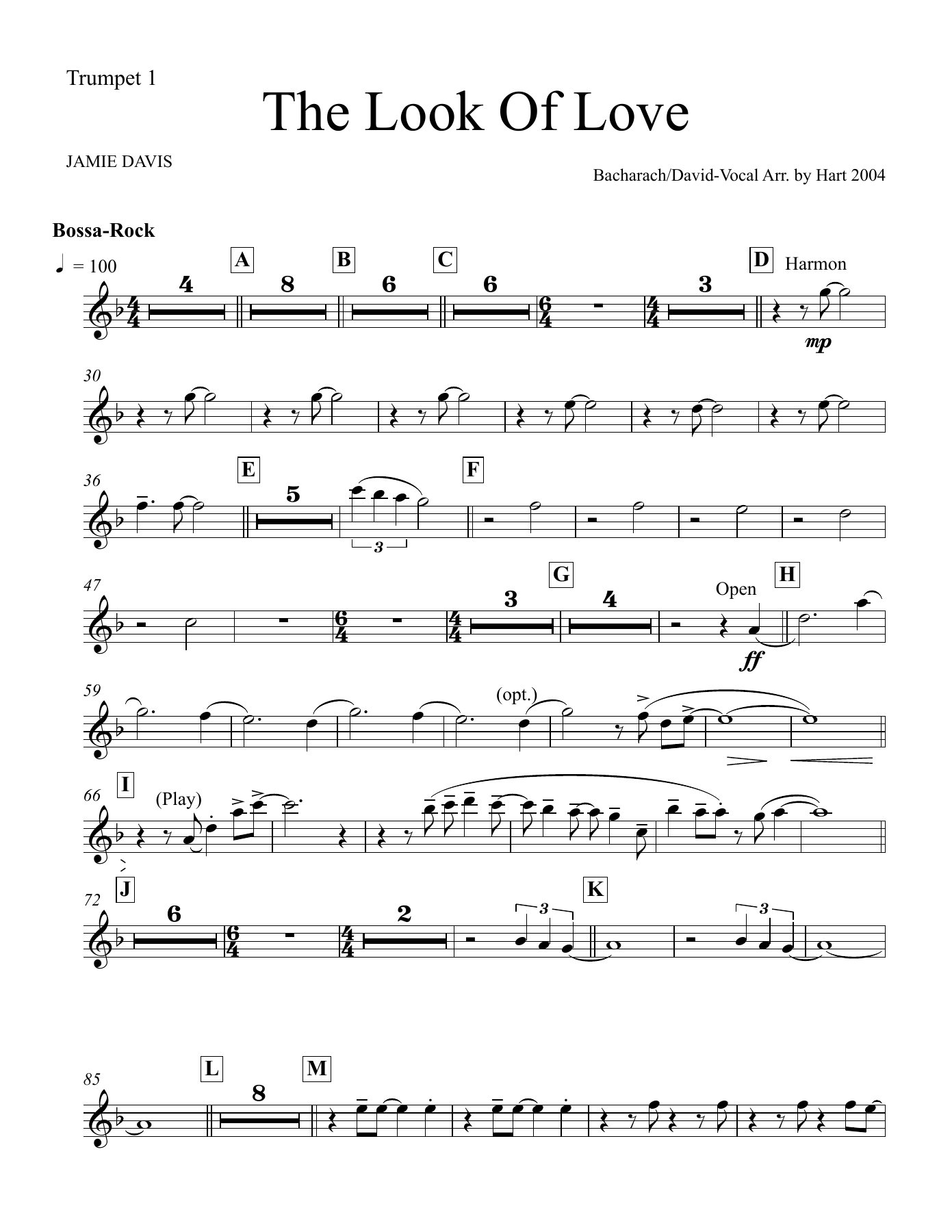 06 Trumpet 1. — sheet music cover (first page)