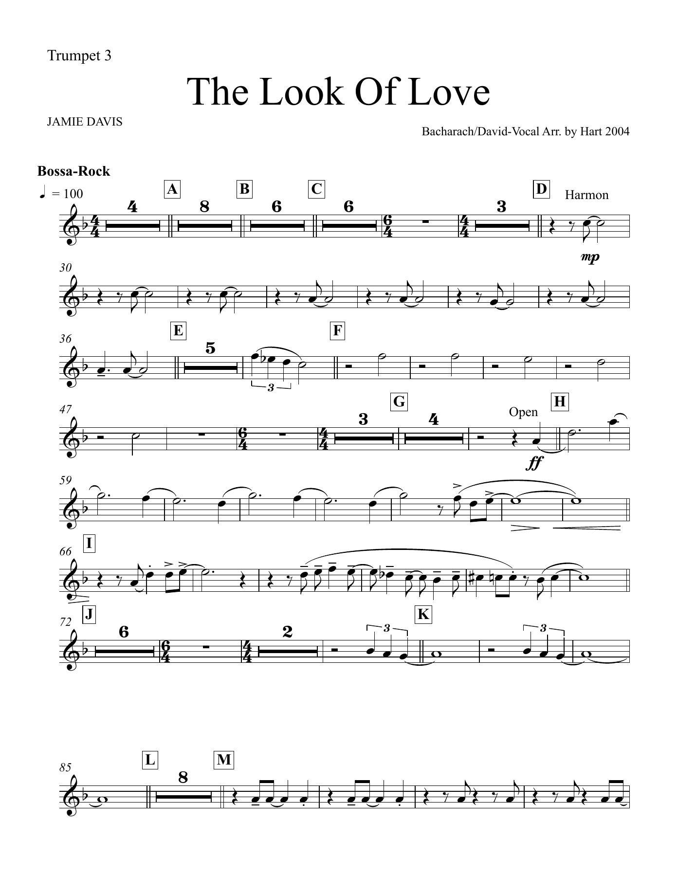 08 Trumpet 3. — sheet music cover (first page)