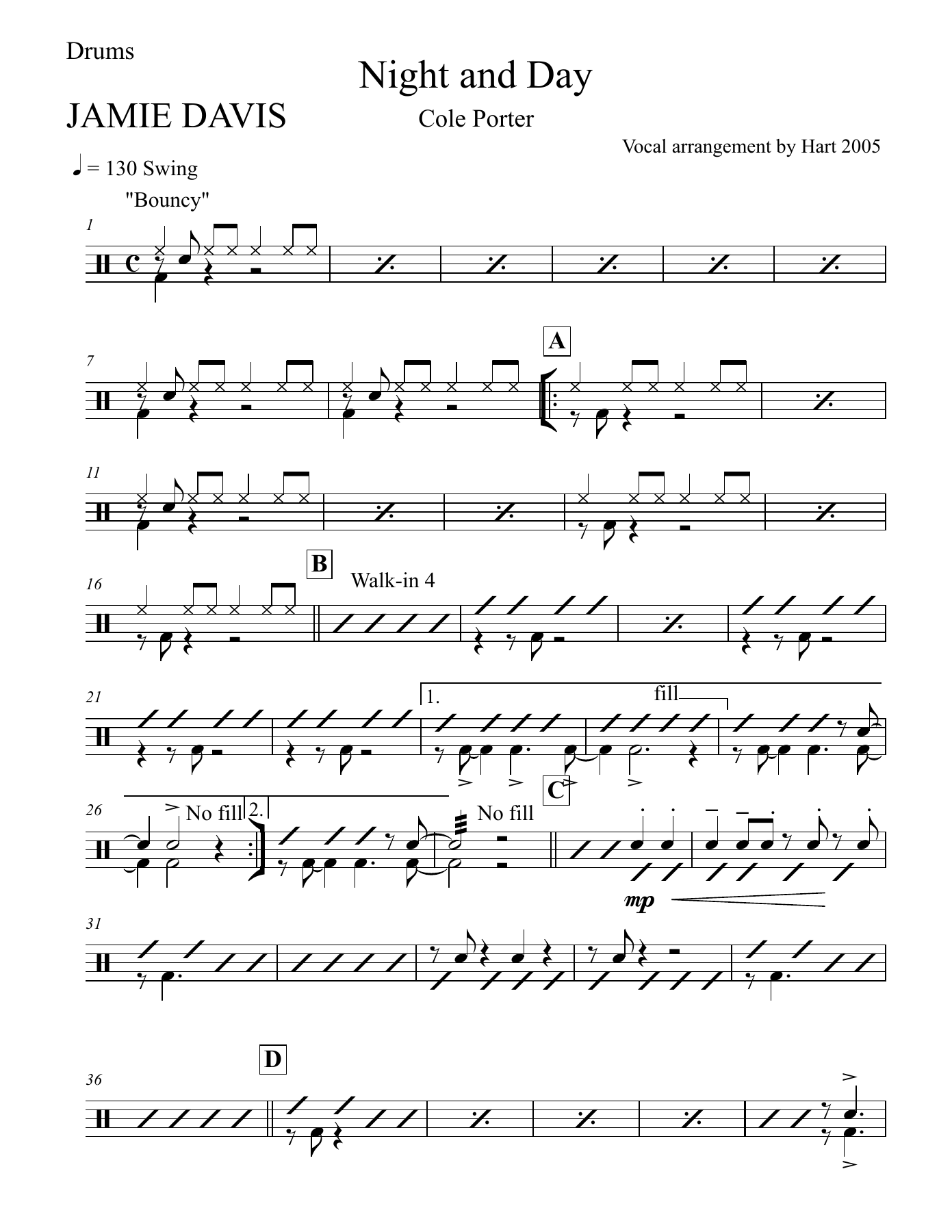03 Drums 32pt. — sheet music cover (first page)