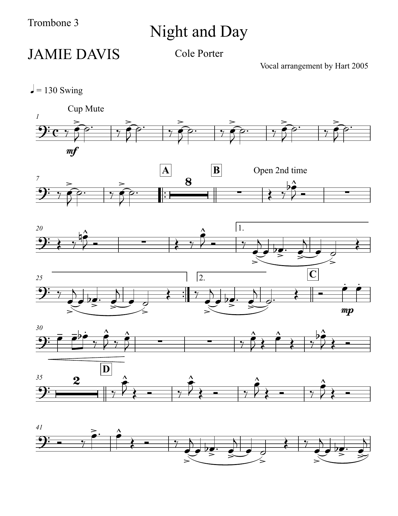03 Trombone 3 32pt. — sheet music cover (first page)