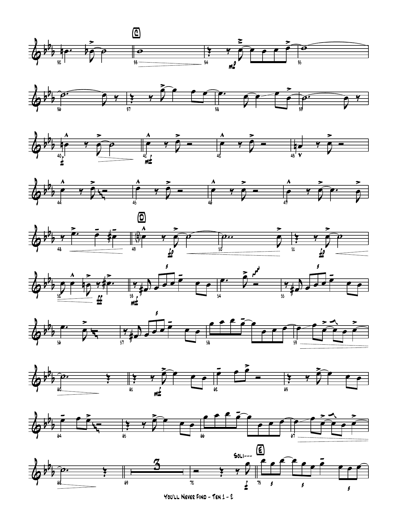 You'll never Find score — page 2