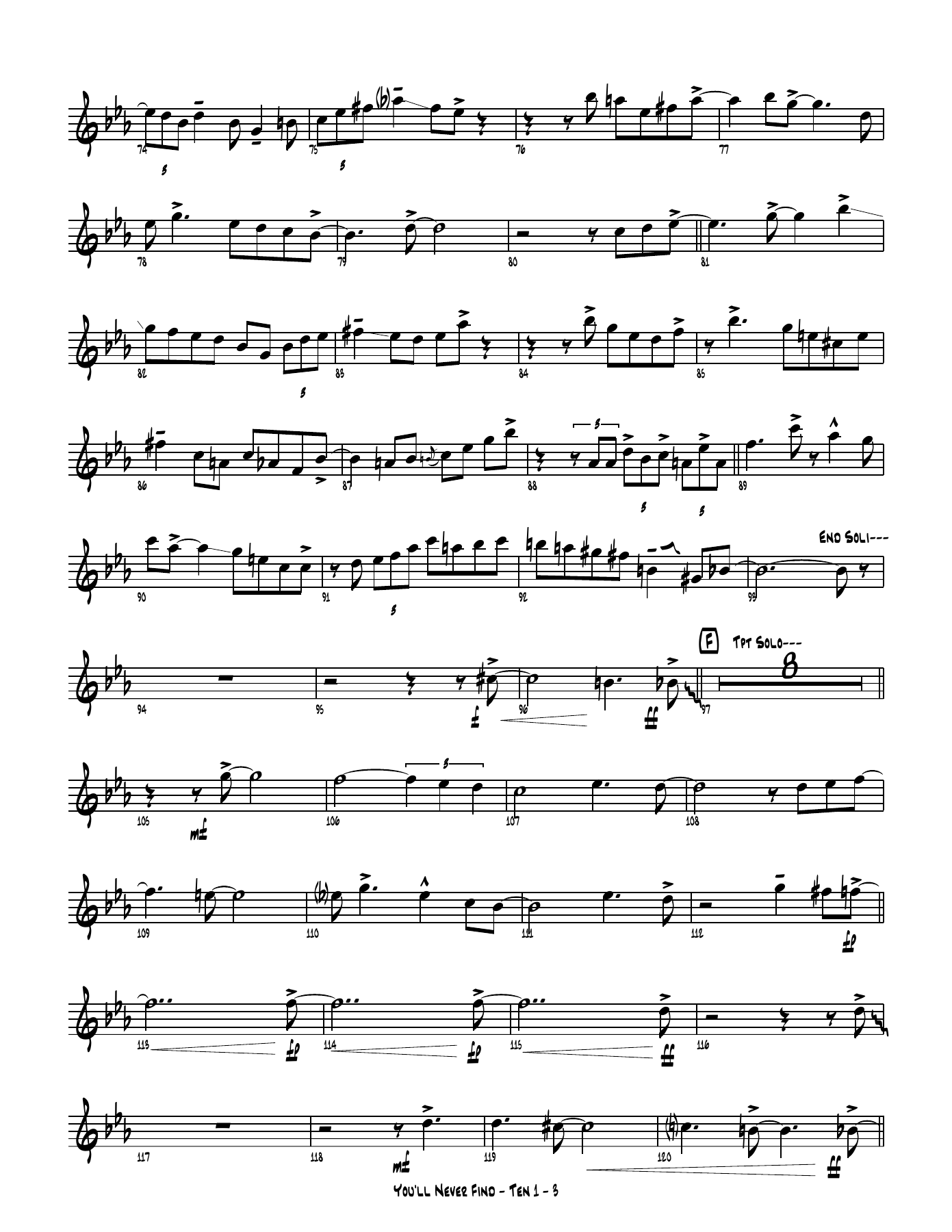 You'll never Find score — page 3
