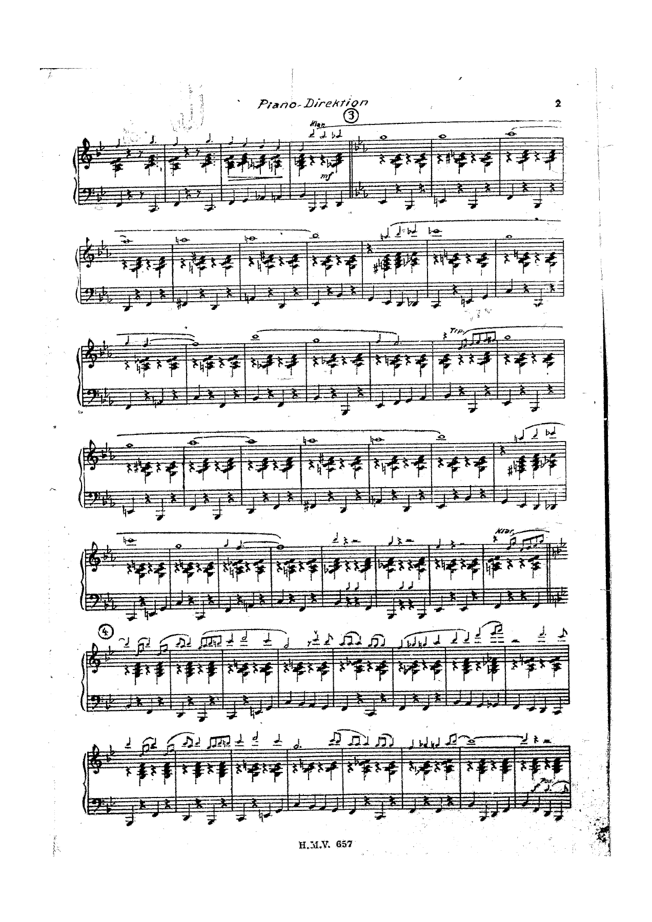 Bauern - Dixie Piano 2 List — sheet music cover (first page)