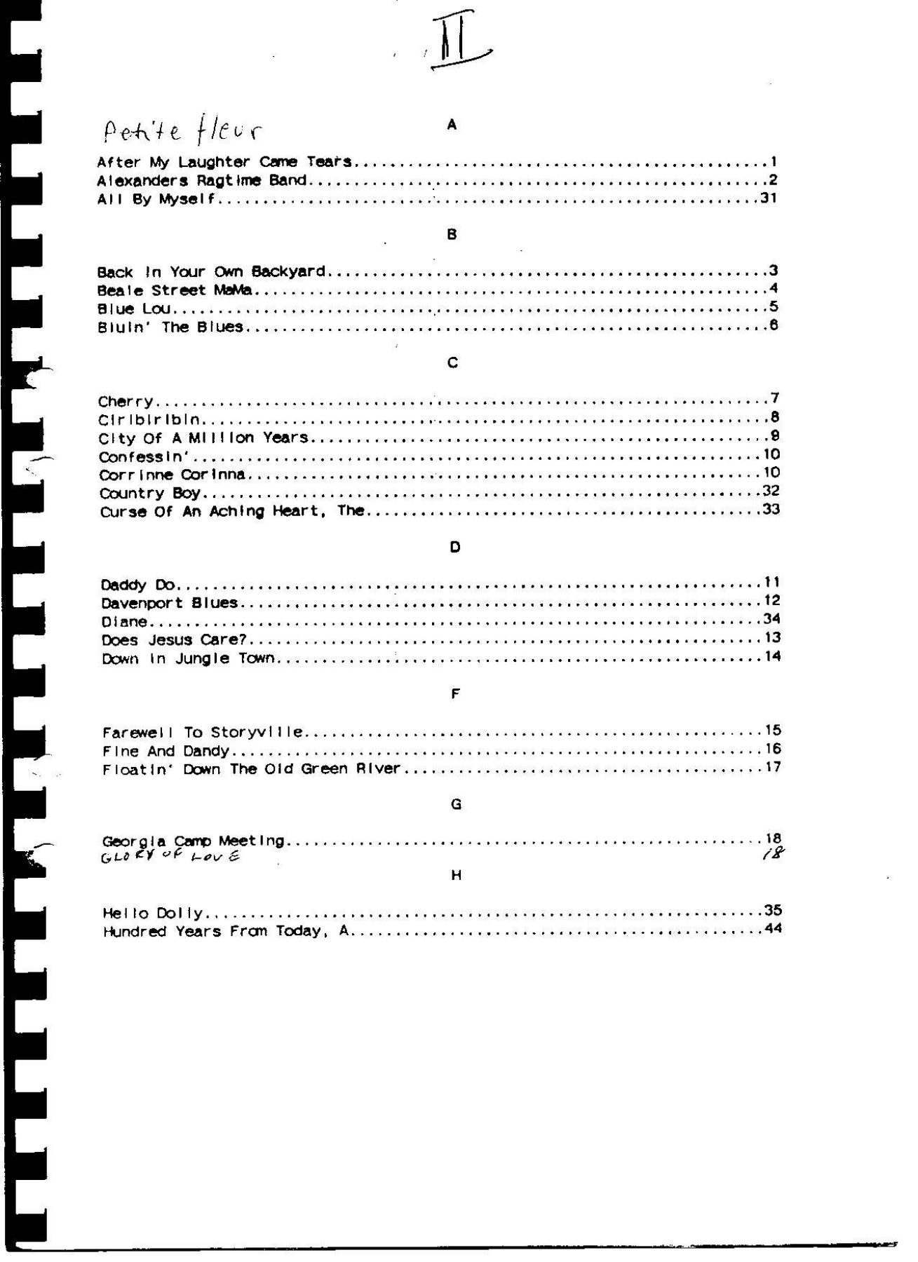 Dixieland Book — page 2