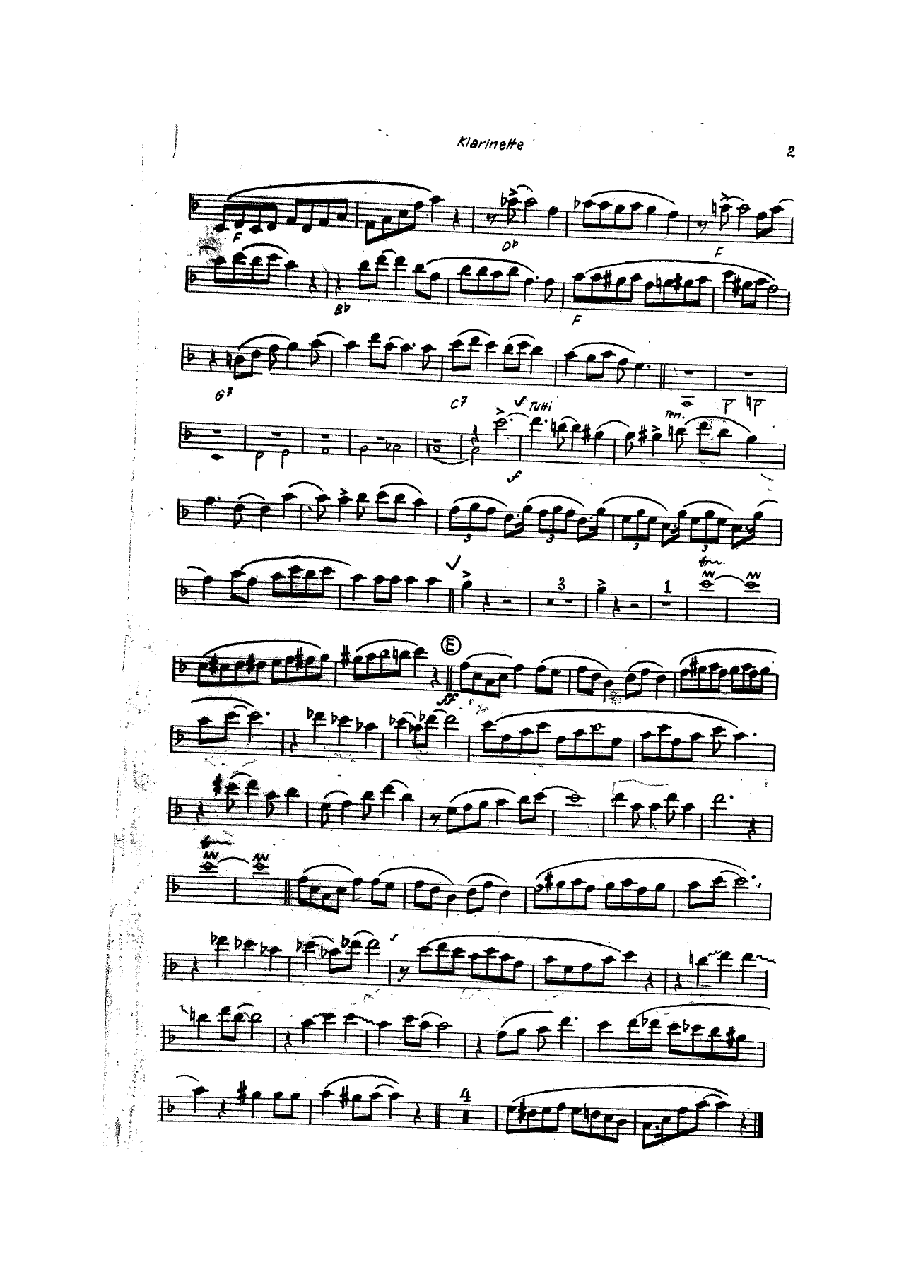 Gladiatoren - Dixie-Clarinet-2 — Small Ensemble sheet music arranged by Mr. X | Dixieland
