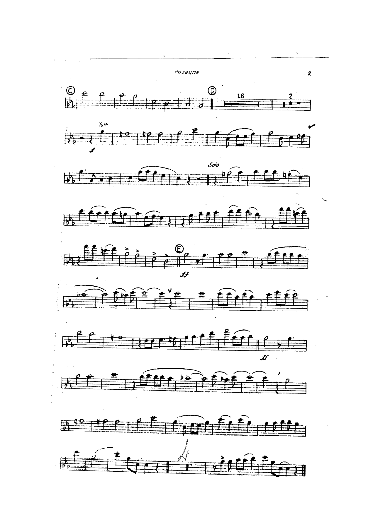 Gladiatoren-Dixie-Trombone-2 — sheet music cover (first page)