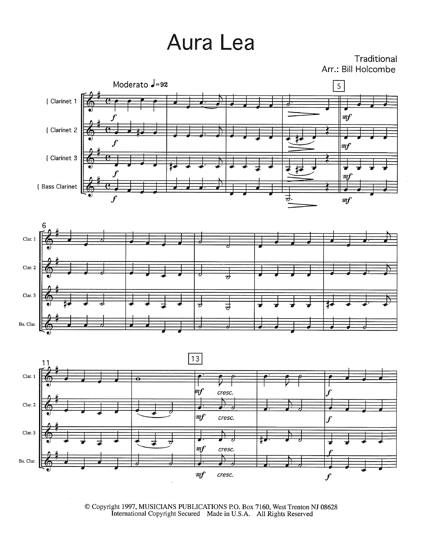 07.-Aura-Lea — sheet music cover (first page)