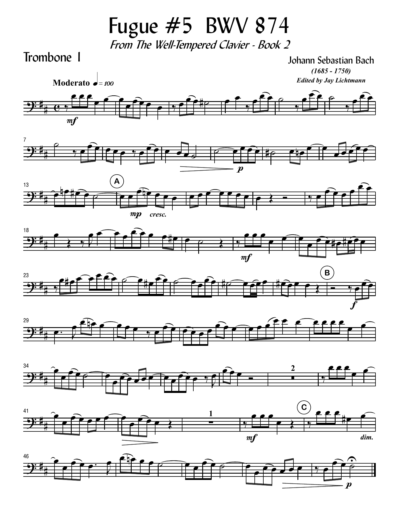 Fugue #5 BWV — page 3