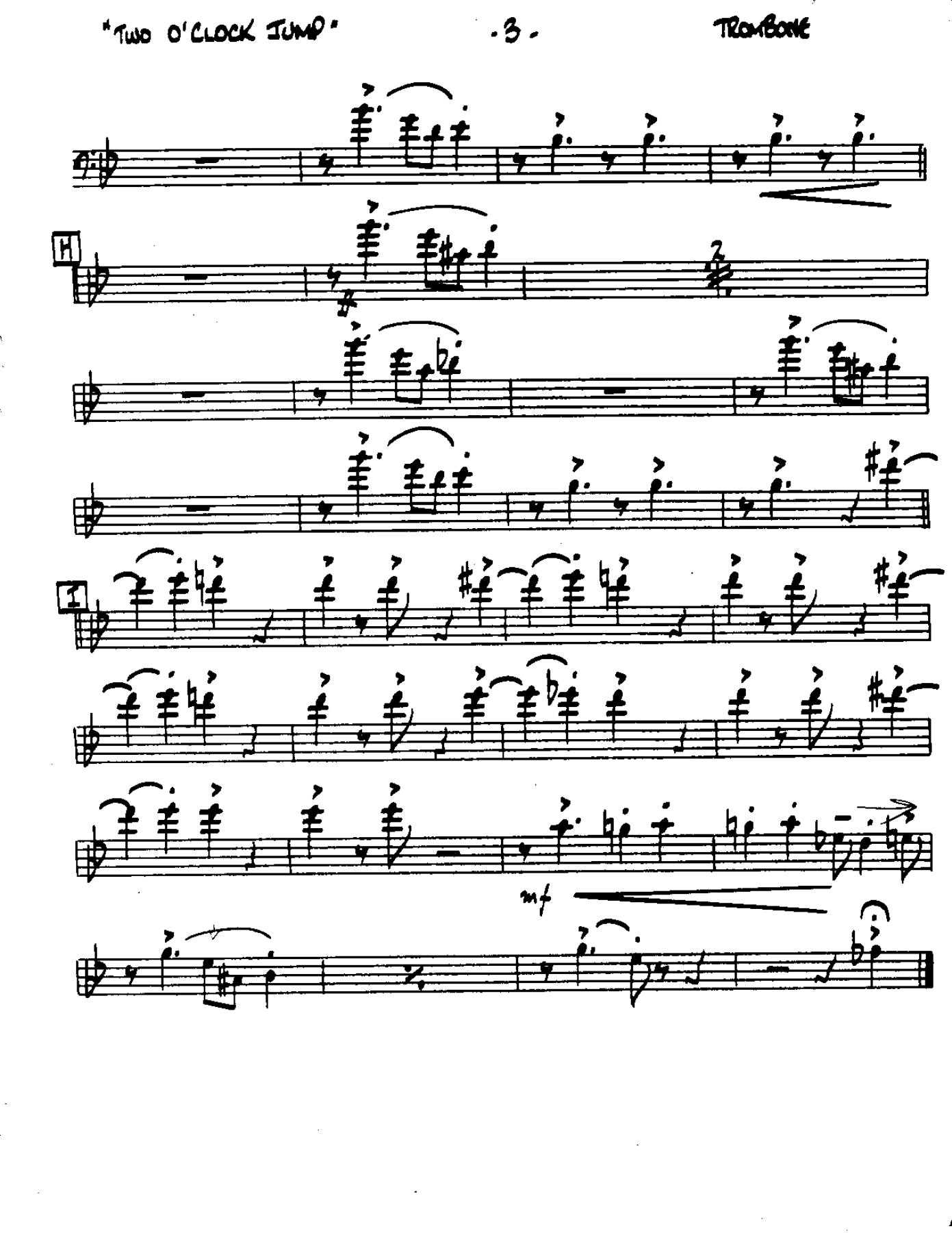 1-2 o'clock Jump-Trombone — page 3