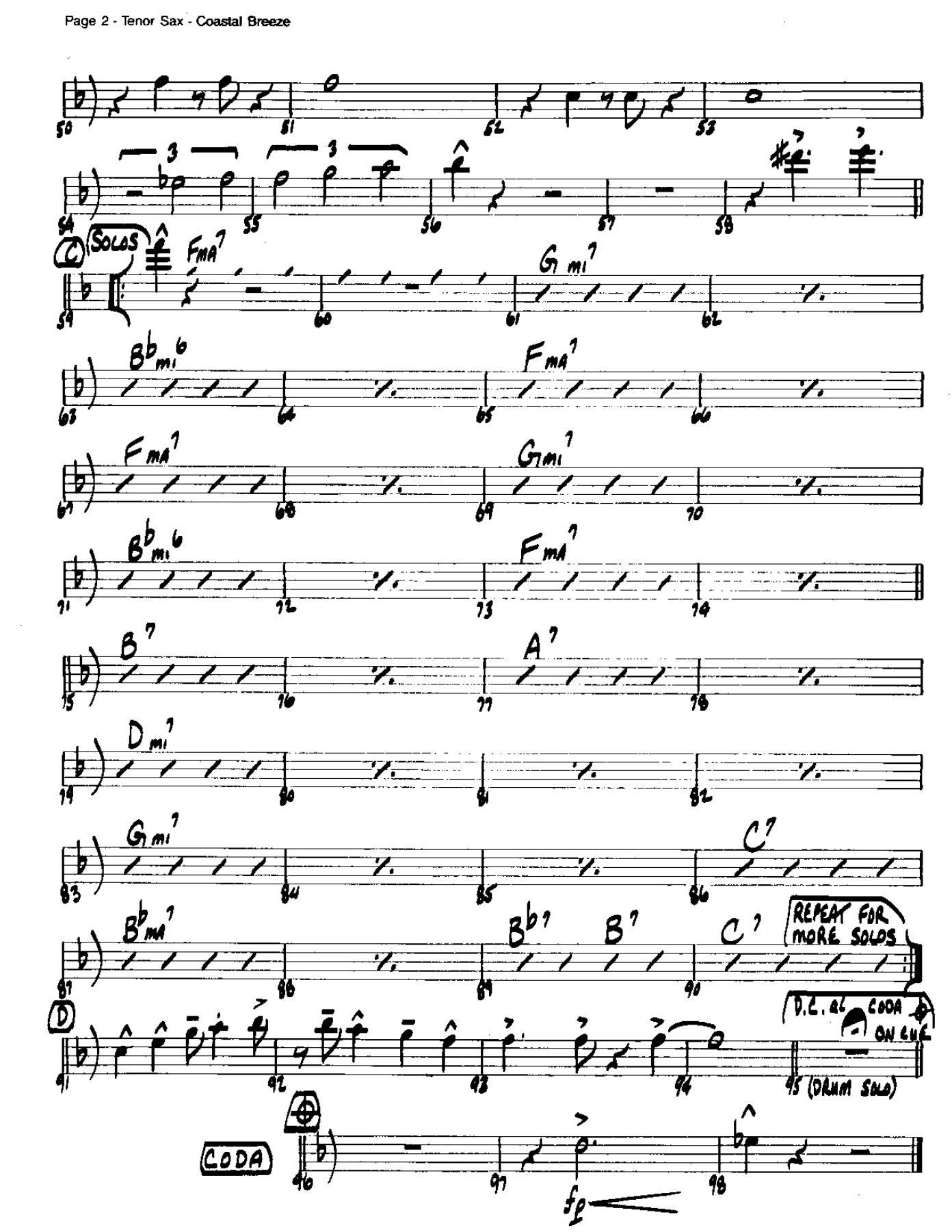 Coastal Breeze-Tenor — page 2