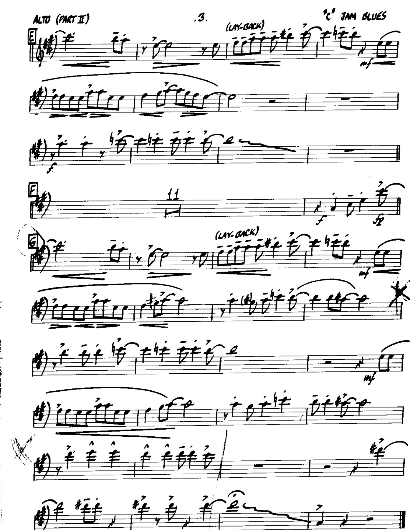 C Jam Blues-Alto — page 3