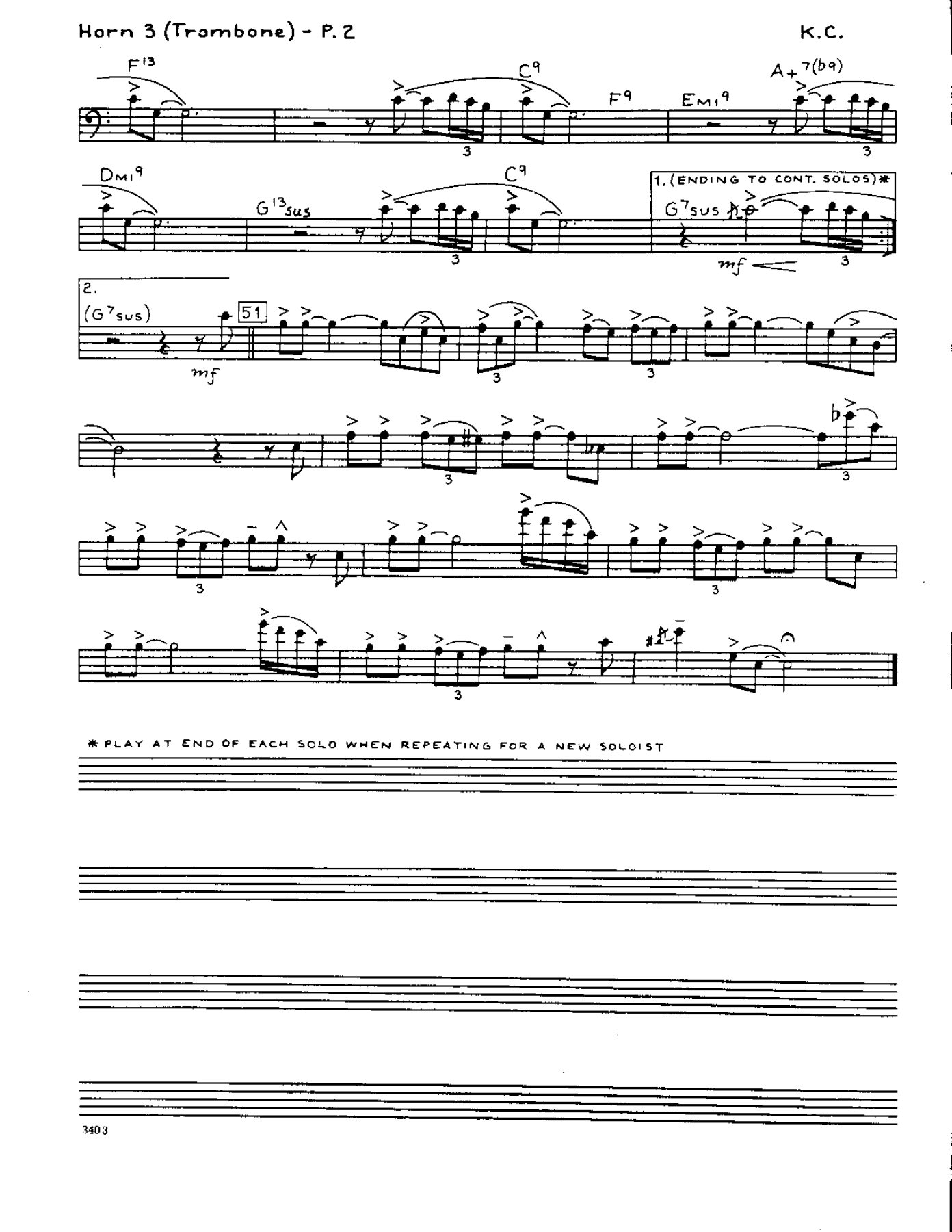 KC Blues-Trombone — page 2