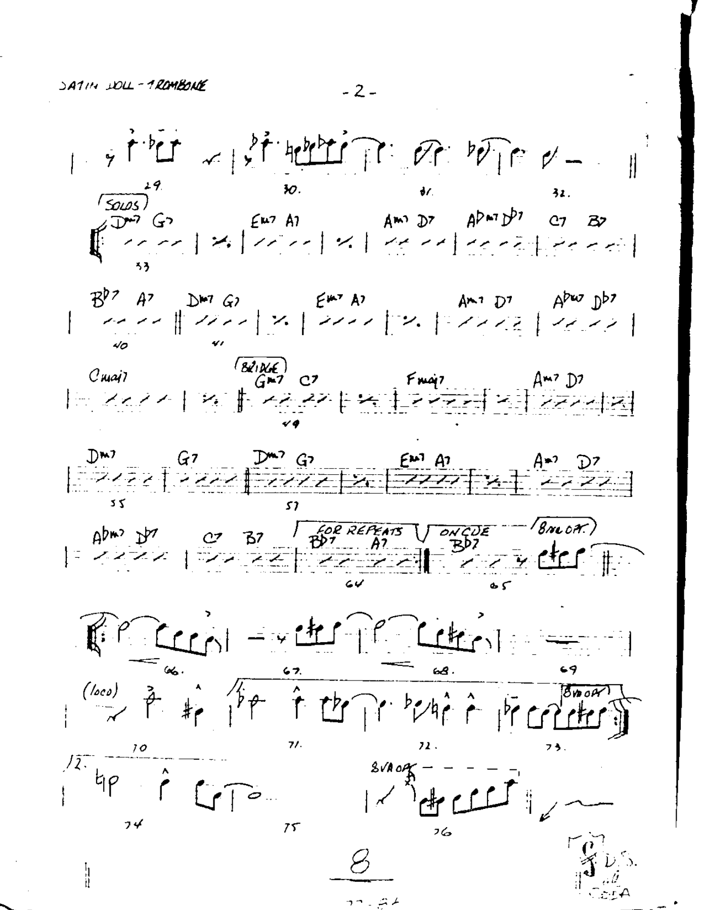 Satin Doll-Trombone — page 2
