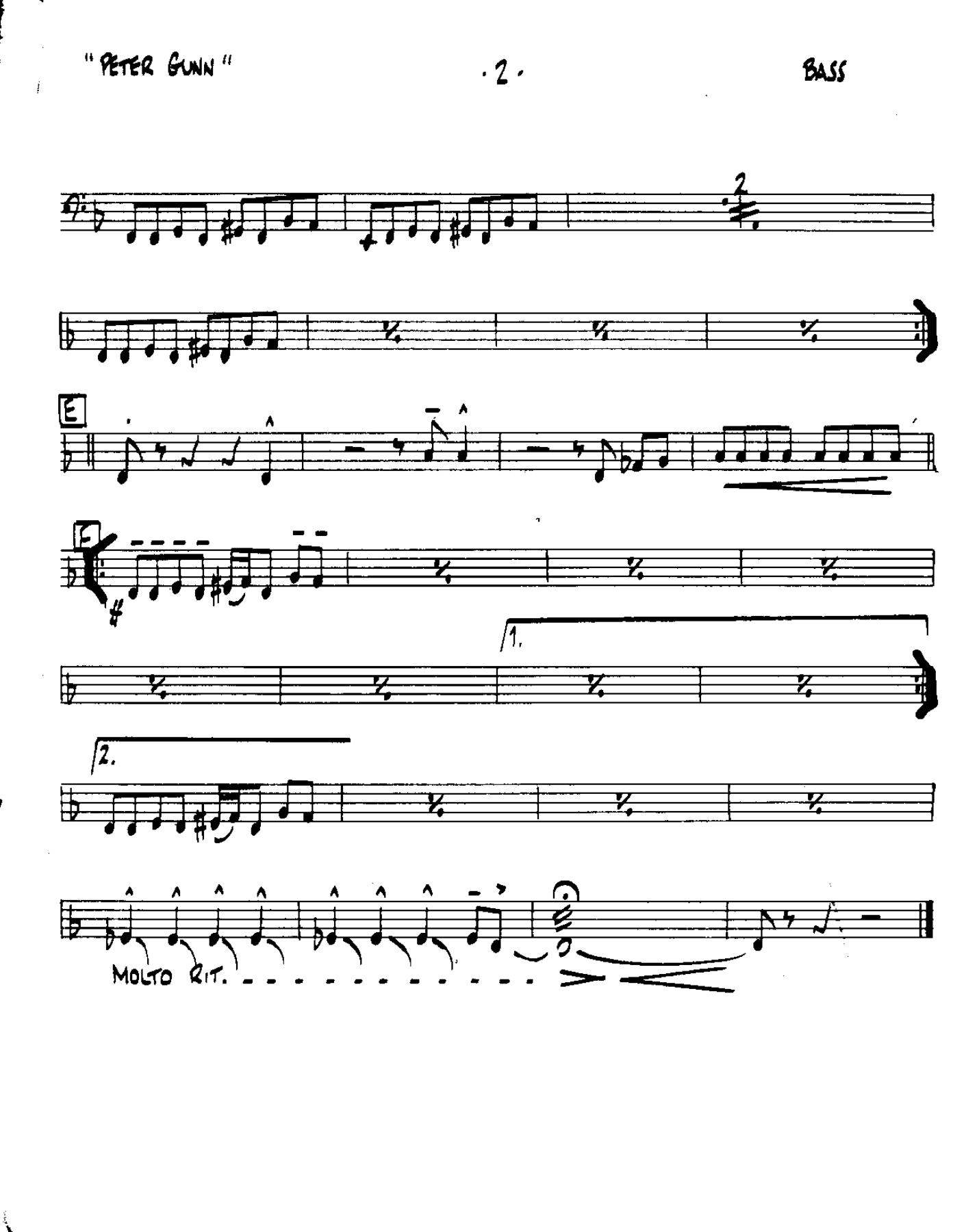 Peter Gunn-Bass — page 2