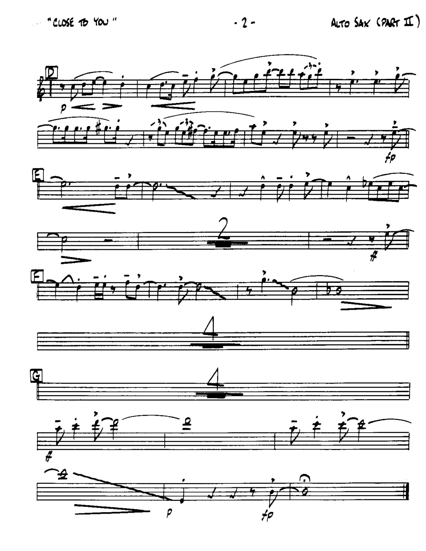 Close to You-Alto — page 2