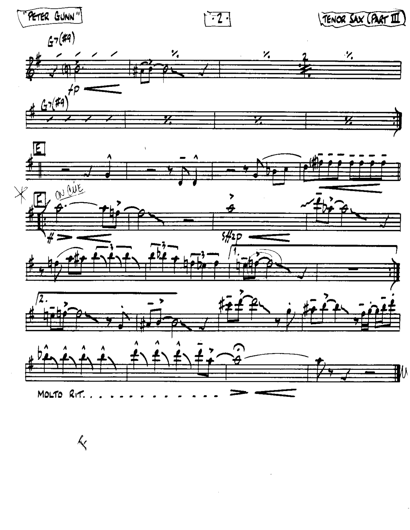 Peter Gunn-Tenor — page 2
