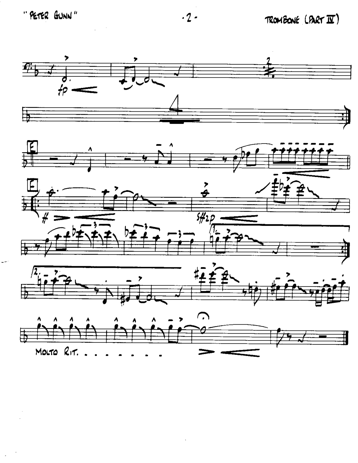 Peter Gunn-Trombone — page 2