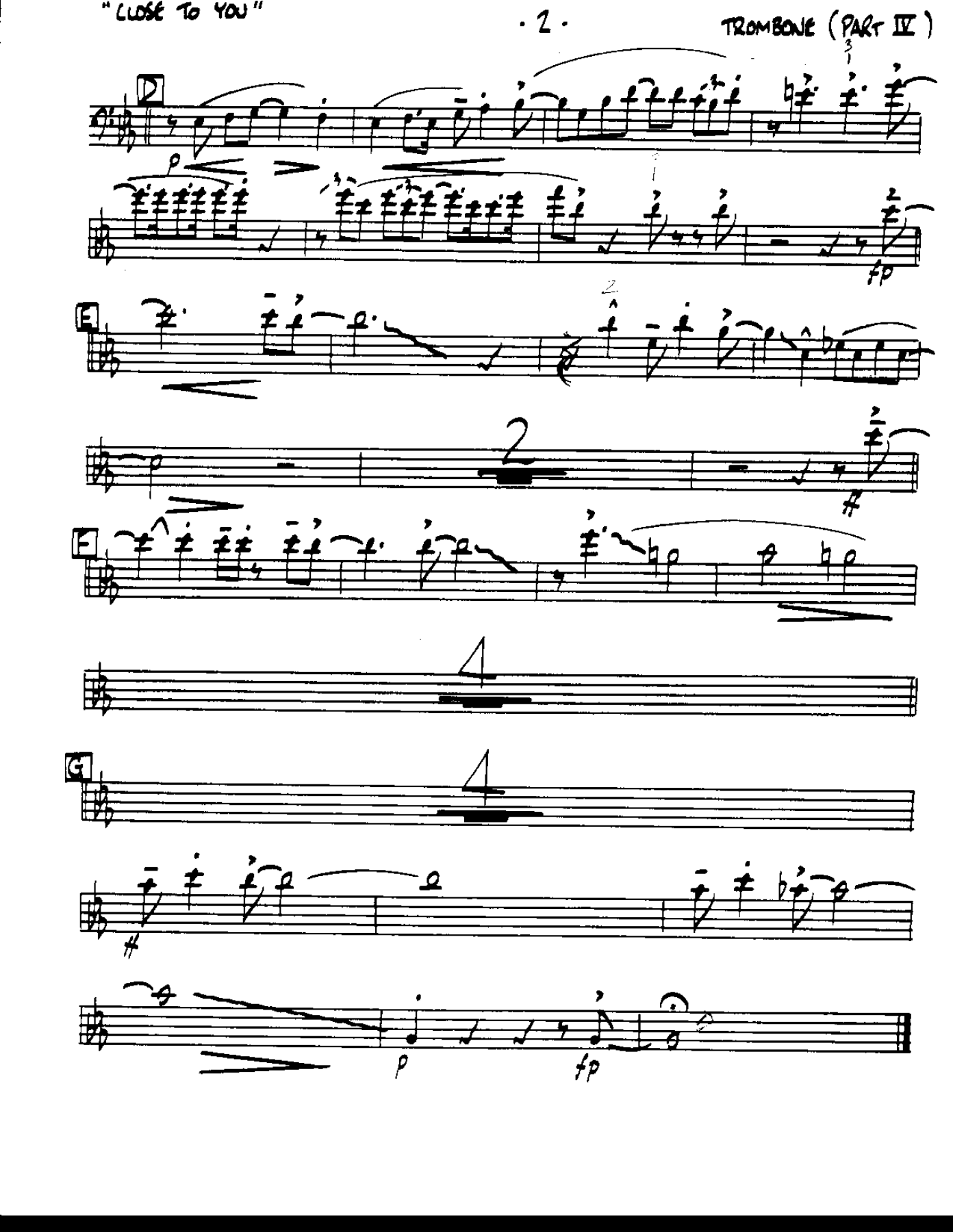Close to You-Trombone — page 2