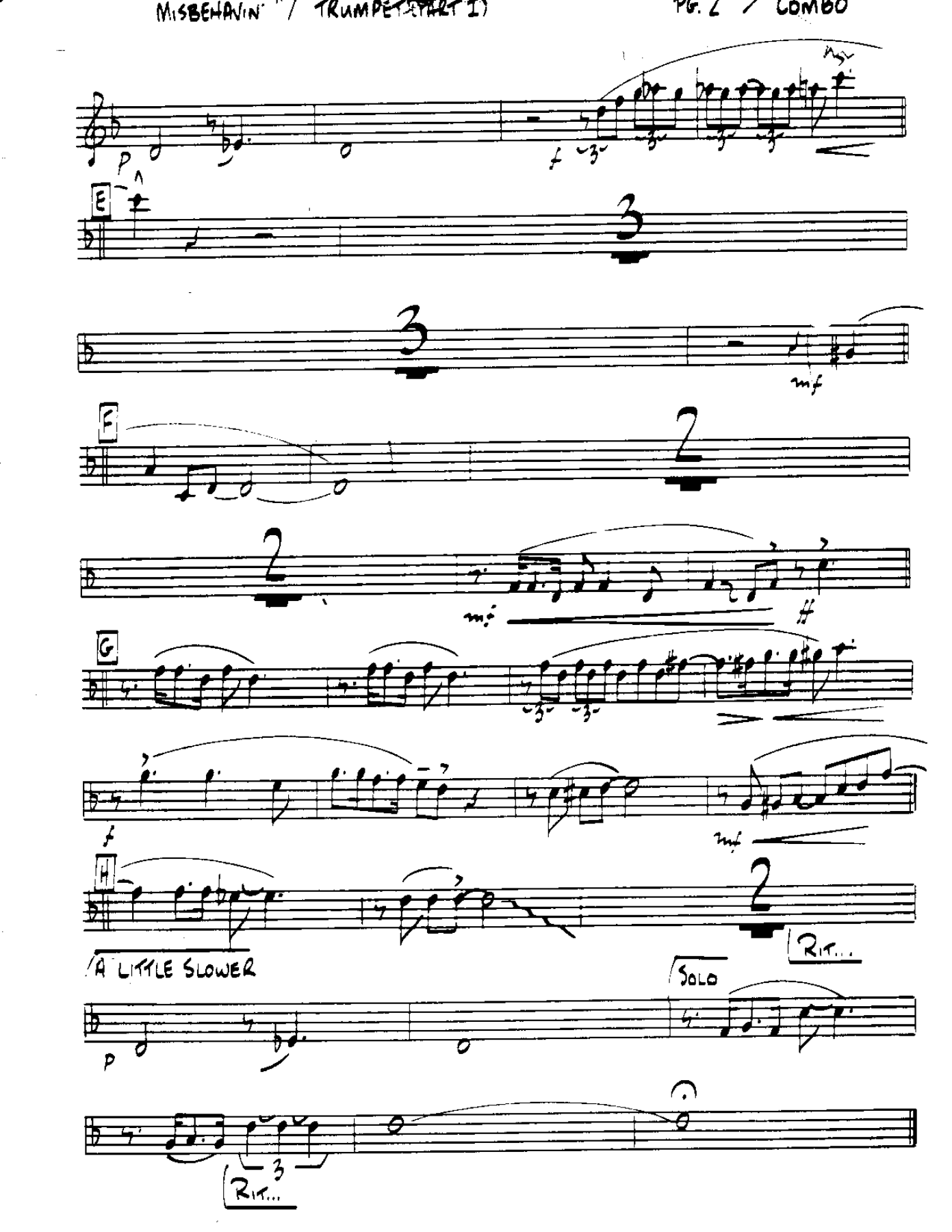 Ain't Misbehavin'-Trumpet — page 2