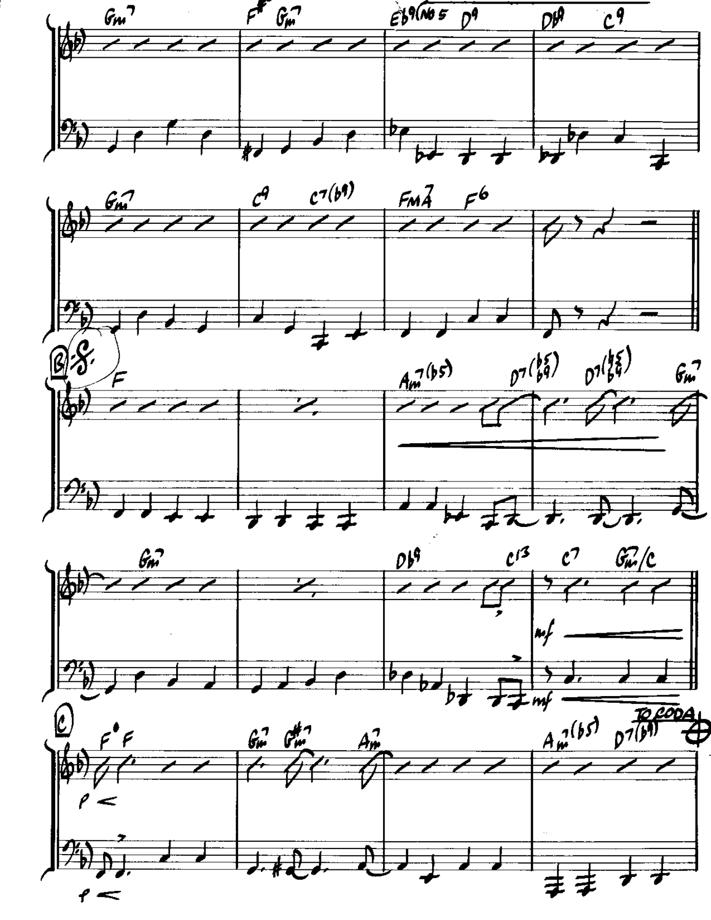 Bye Bye Blackbird-Piano — page 2