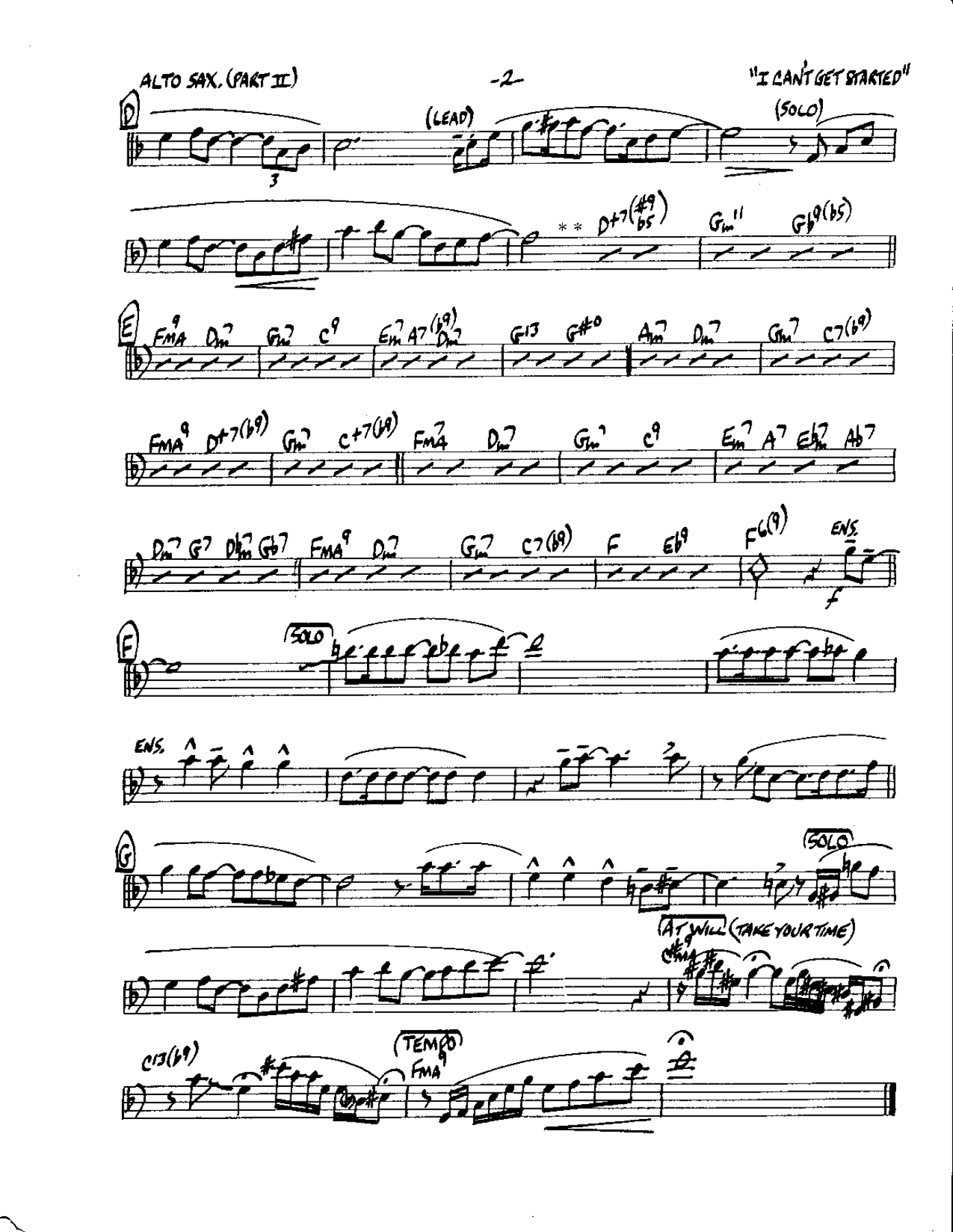 Circle 12-I can't get Started-Alto — page 2