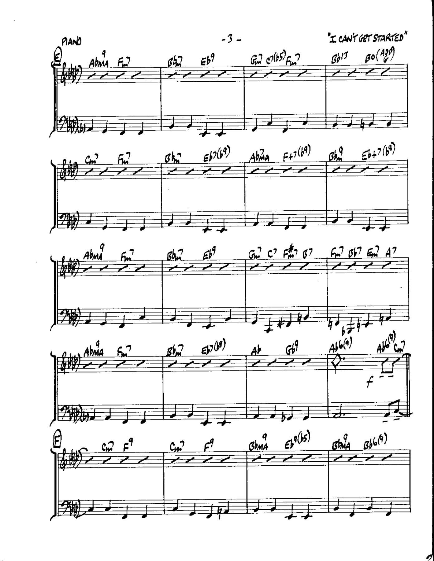 Circle 12-I can't get Started-Piano — page 3