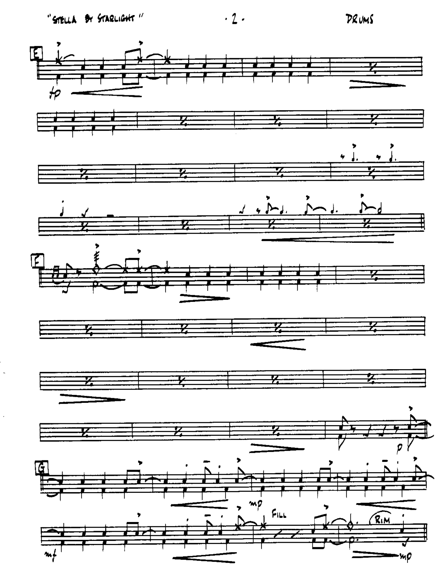 Stella by Starlight-Drums — page 2