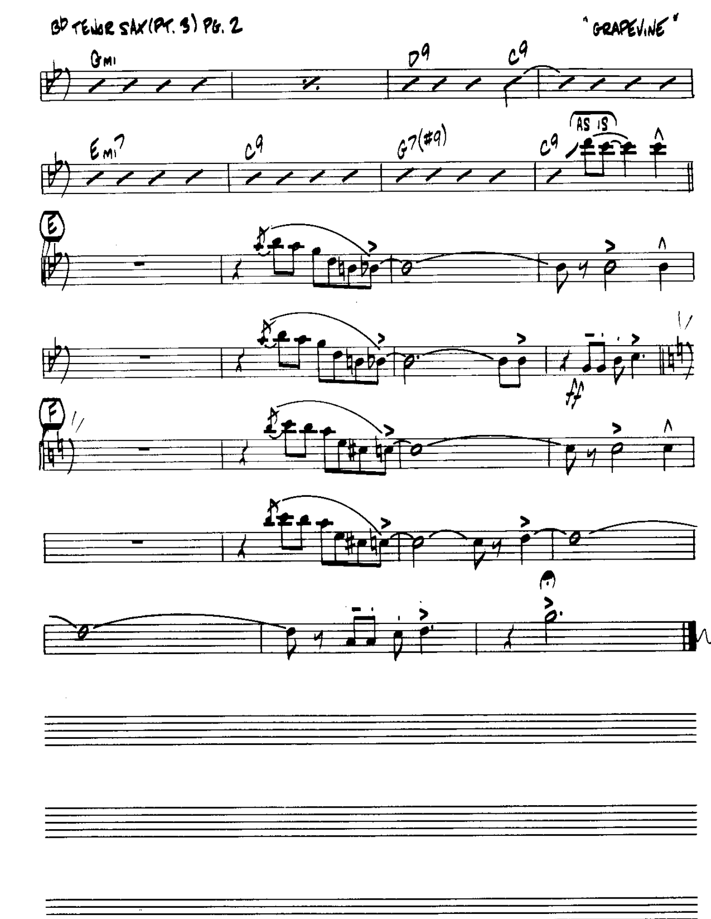 I heard it through the Grapevine-Tenor — page 2