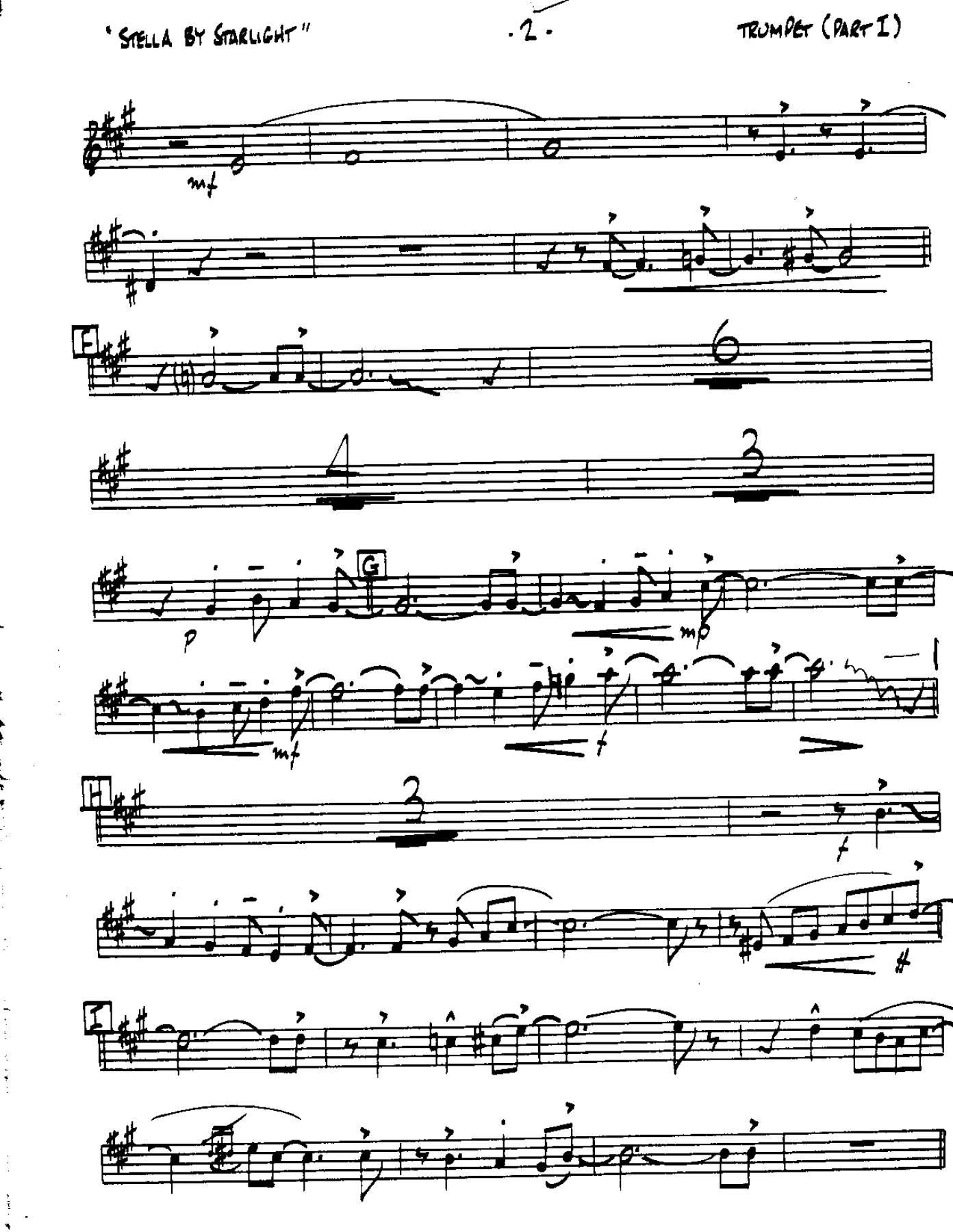 Stella by Starlight-Trumpet — page 2