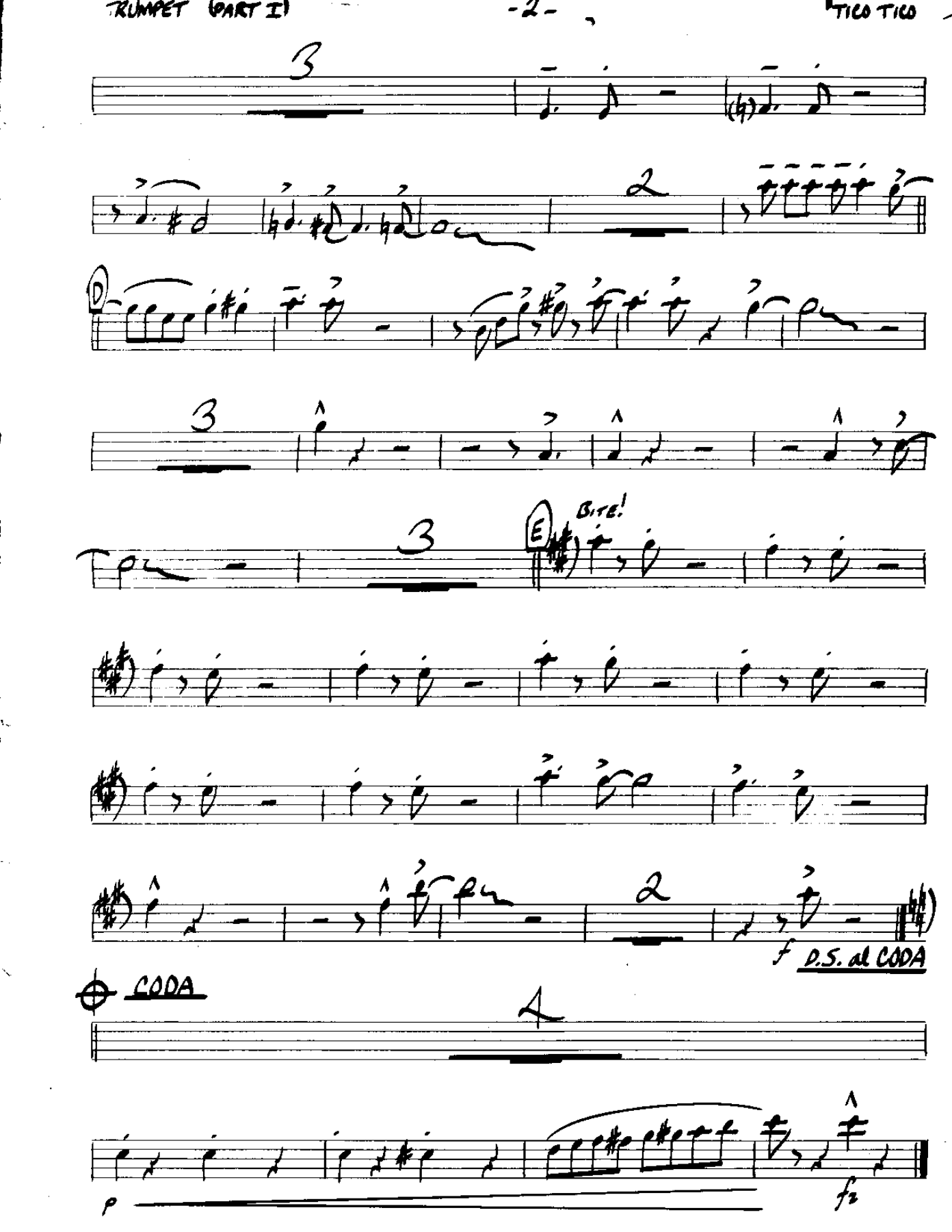 Tico Tico-Trumpet — page 2
