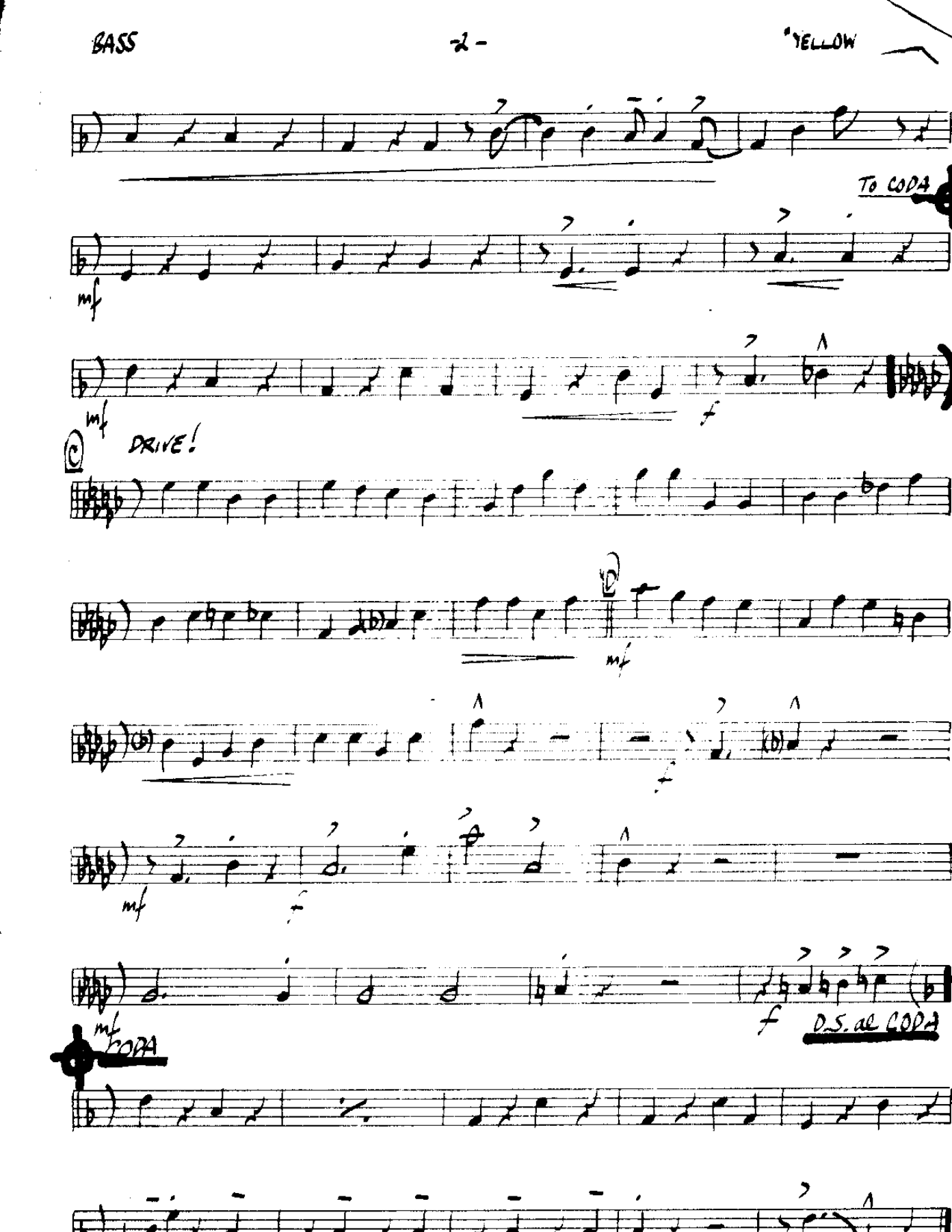 Tie a Yellow Ribbon-Bass — page 2