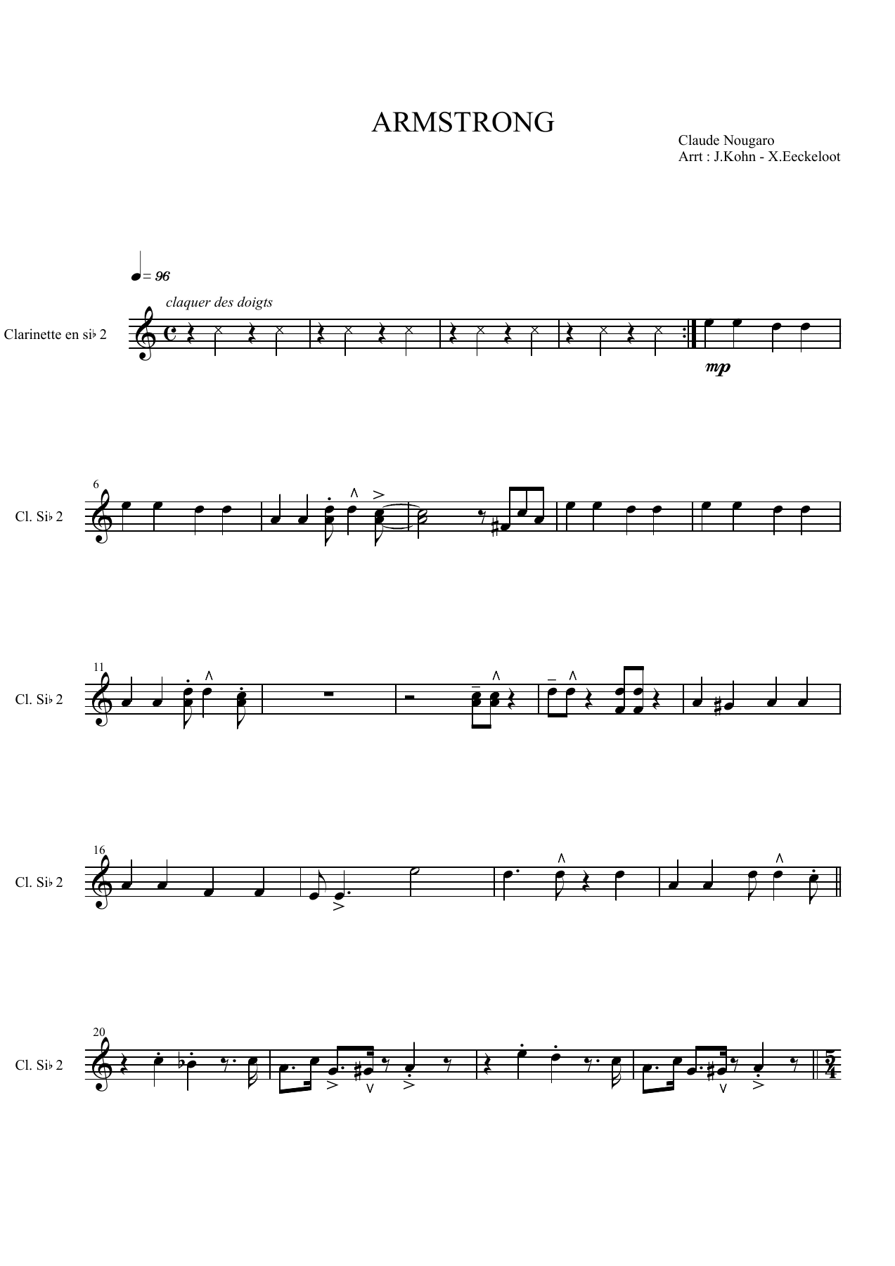 Clr2 — sheet music cover (first page)