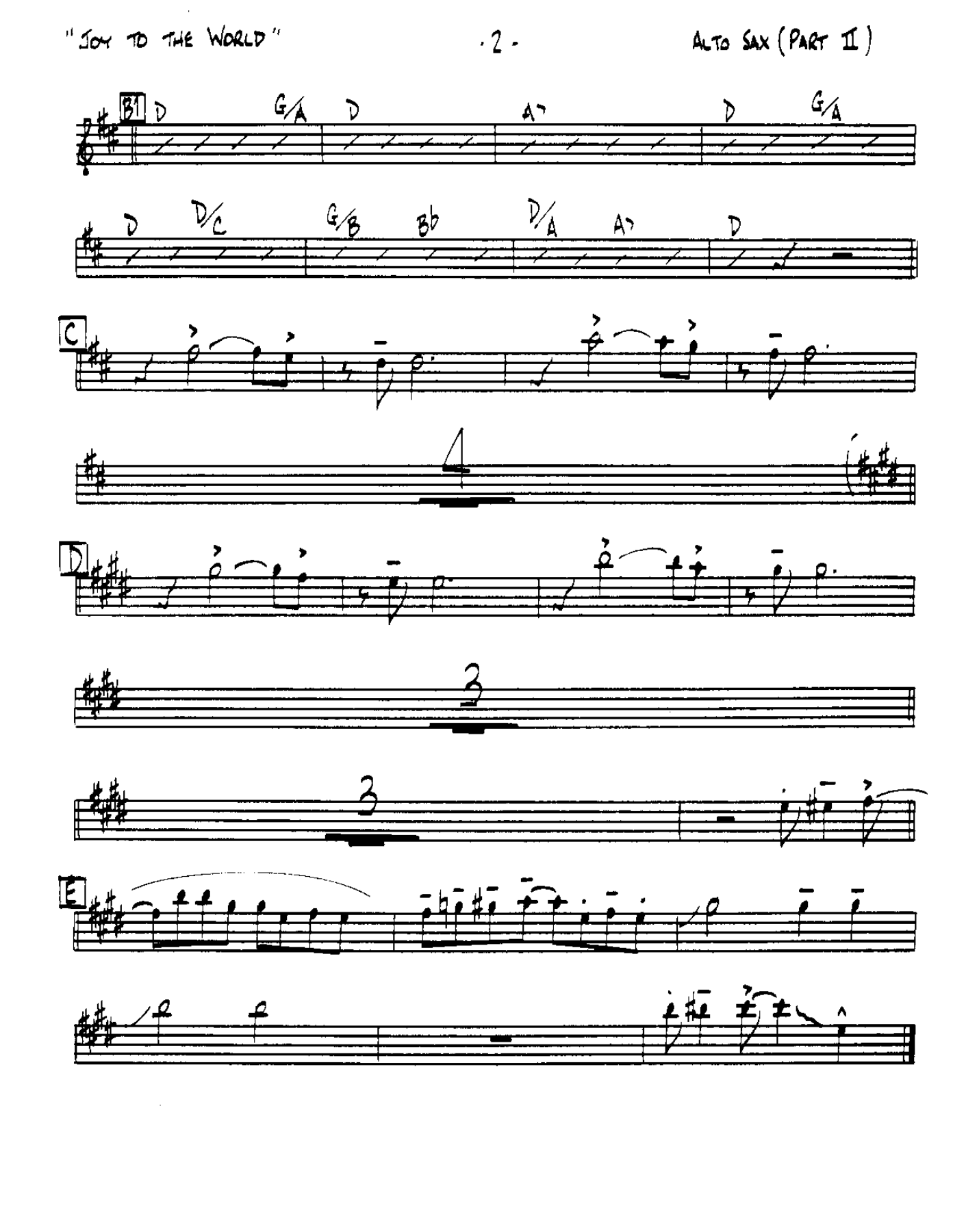 Joy to the World-Alto — page 2
