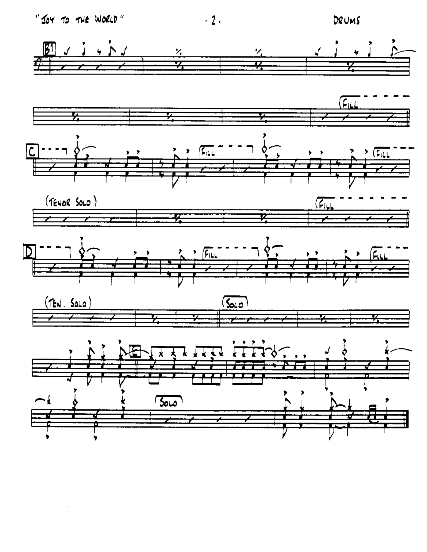 Joy to the World-Drums — page 2