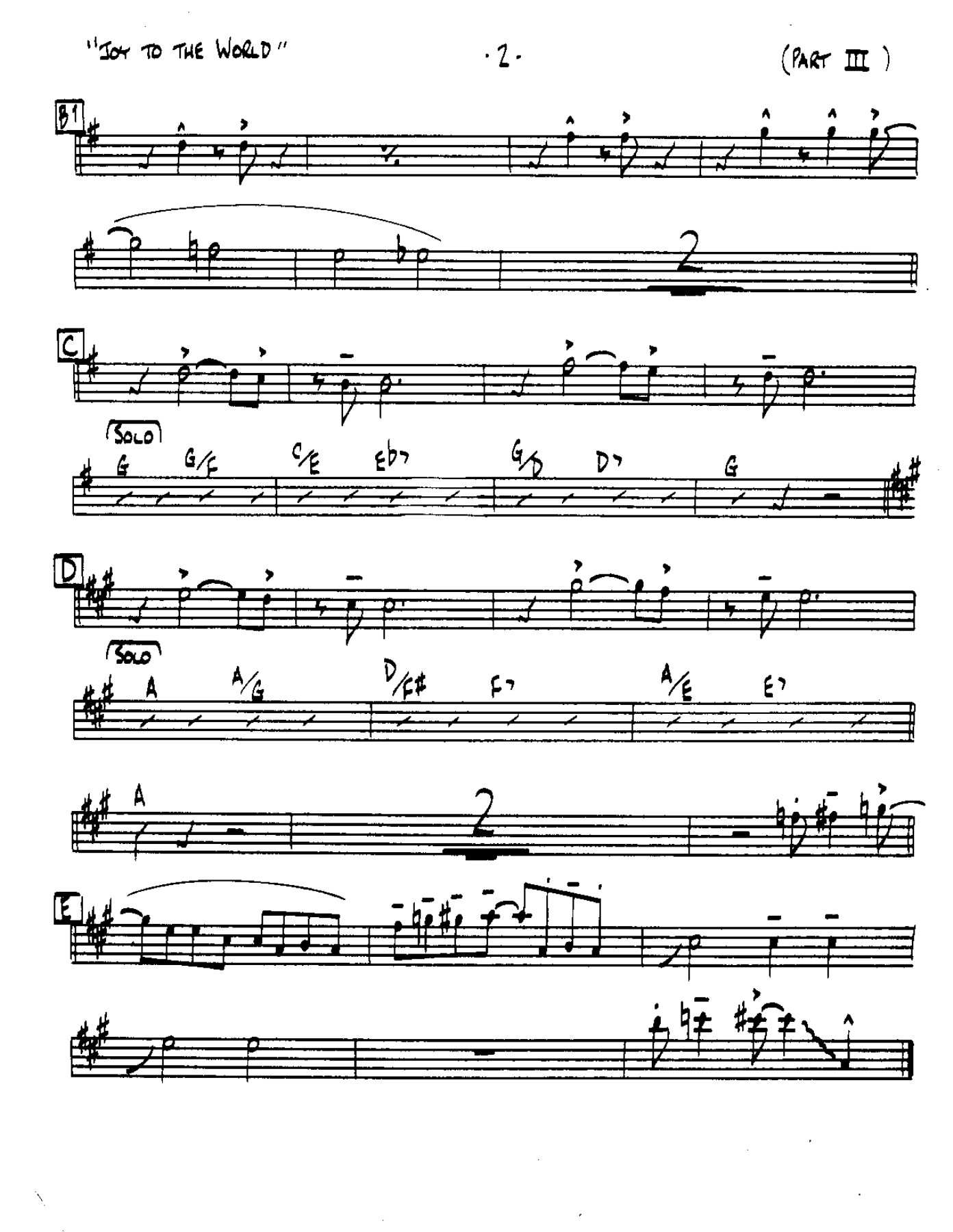 Joy to the World-Tenor — page 2