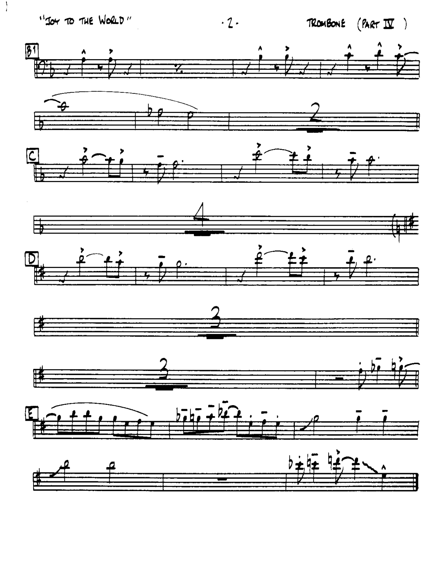 Joy to the World-Trombone — page 2