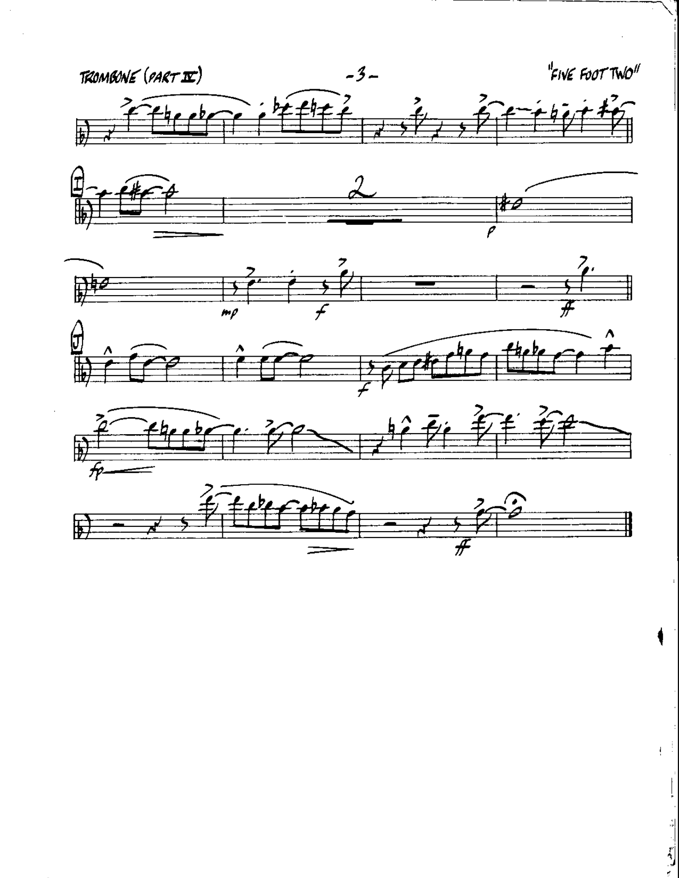 Circle 80-Five foot Two-Trombone — page 3