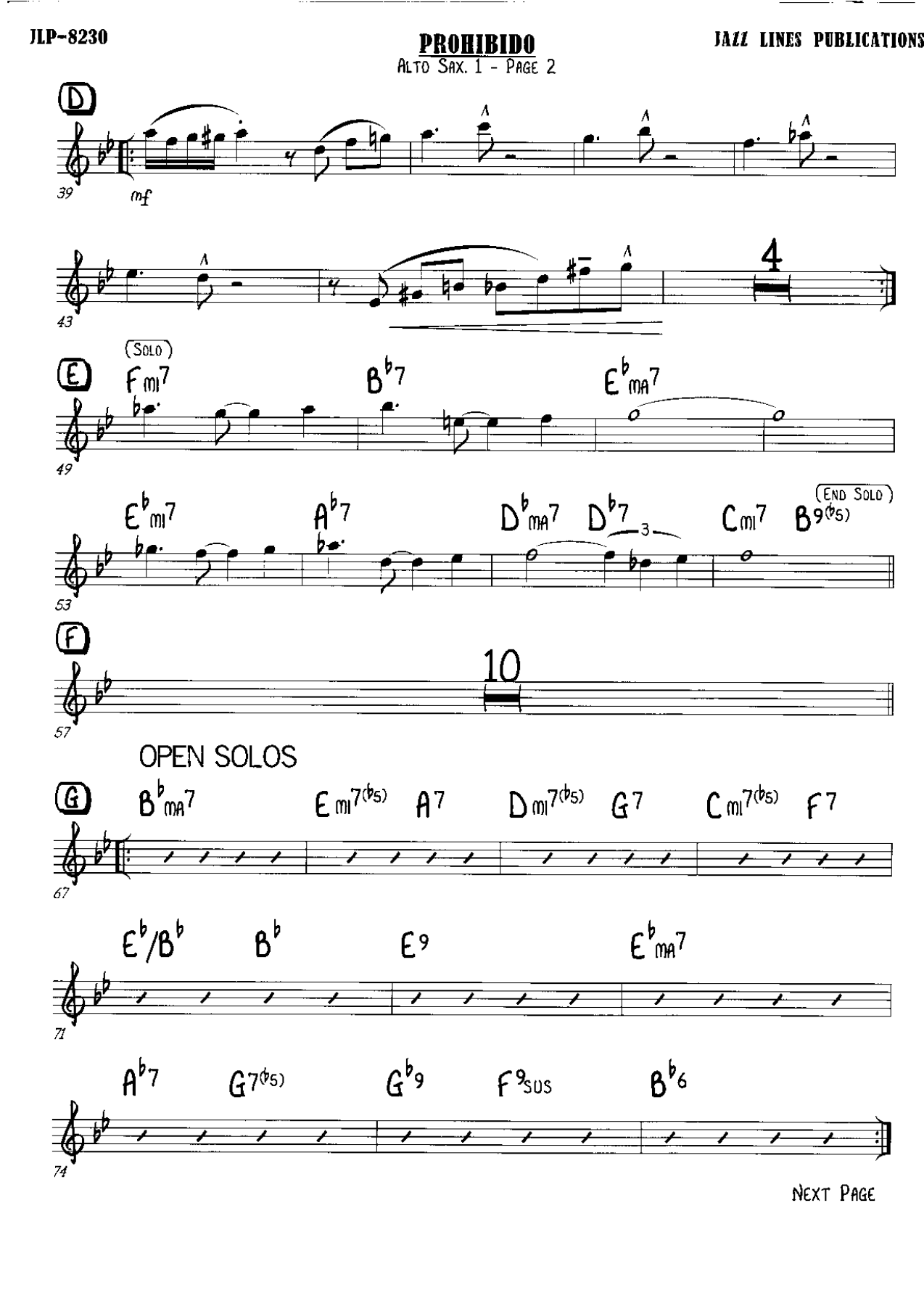 prohibido - benny carter combo — page 2