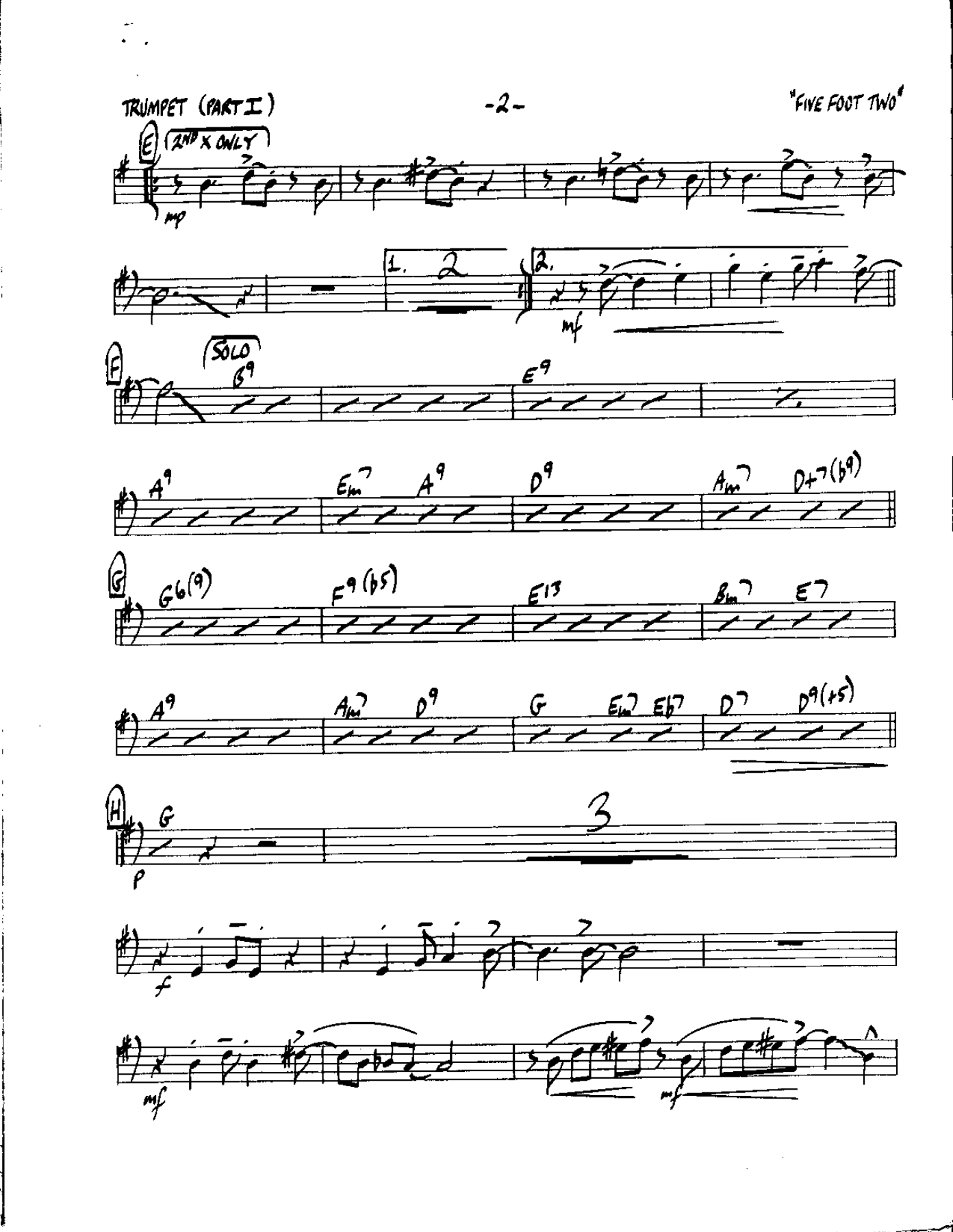 Circle 80-Five foot Two-Trumpet — page 2