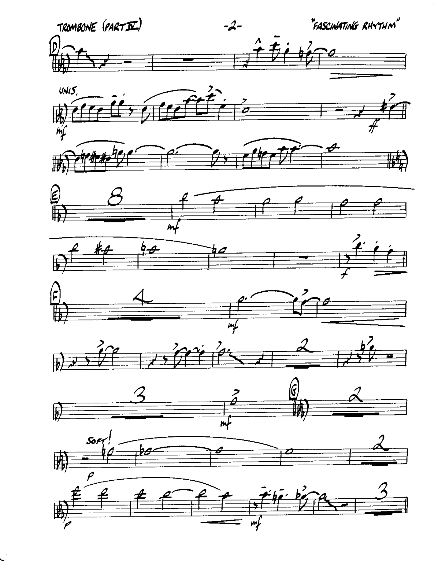 Circle 82-Fascinating Rhythm-Trombone — page 2