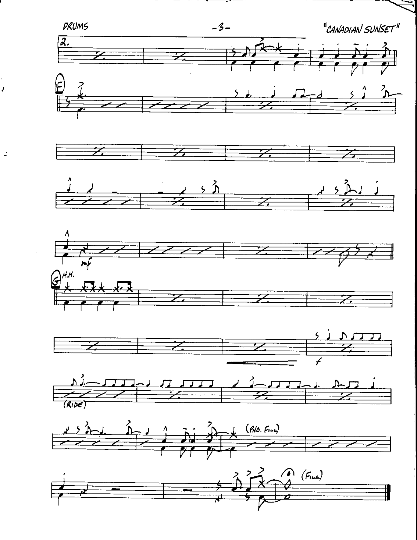 Circle 86-Canandian Sunset-Drums — page 3