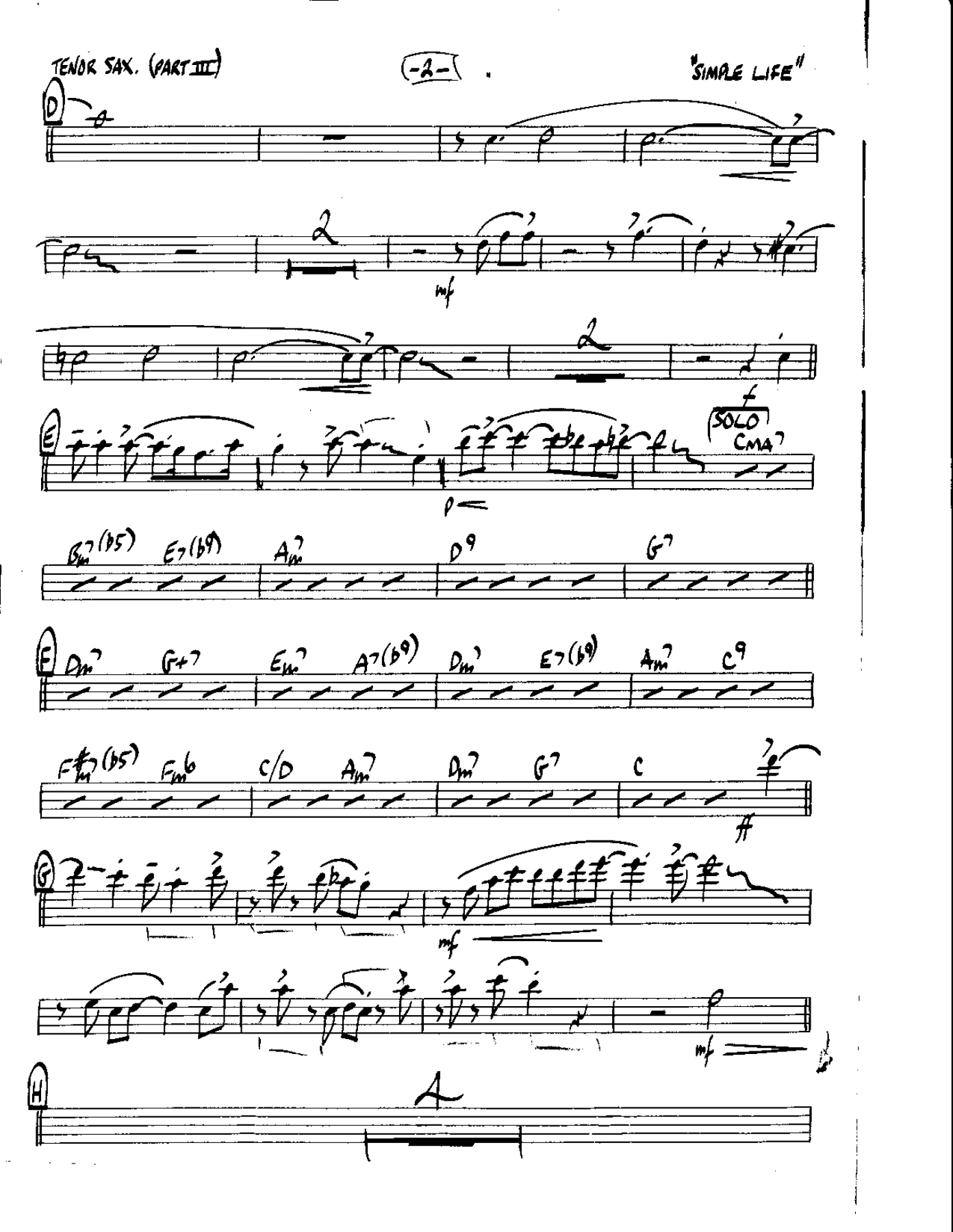 Circle 84-Give me the Simple Life-Tenor — page 2