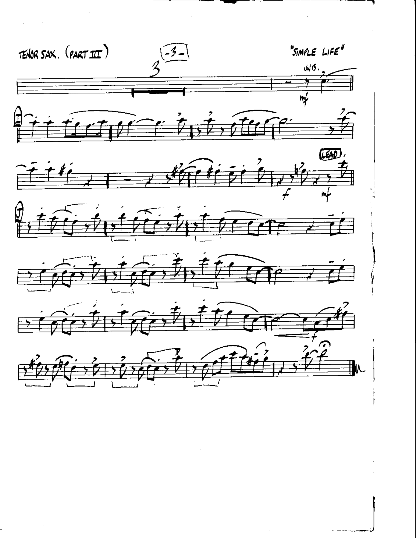 Circle 84-Give me the Simple Life-Tenor — page 3