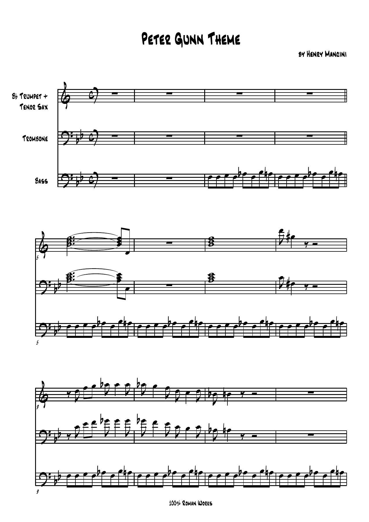 Brass Quartet — sheet music preview